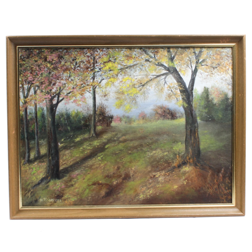 M.L. McCafferty Oil Painting "Autumn Haze"