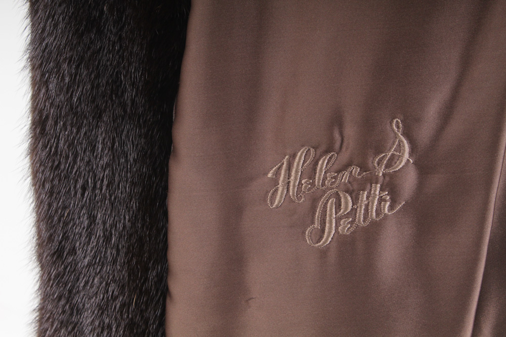 F. D. Italian Mode Dark Mahogany Mink Fur Coat