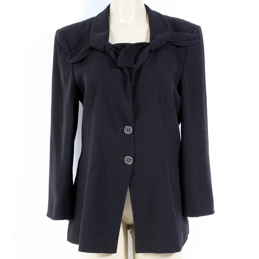 Giorgio Armani Black Suit Jacket, Made in Italy