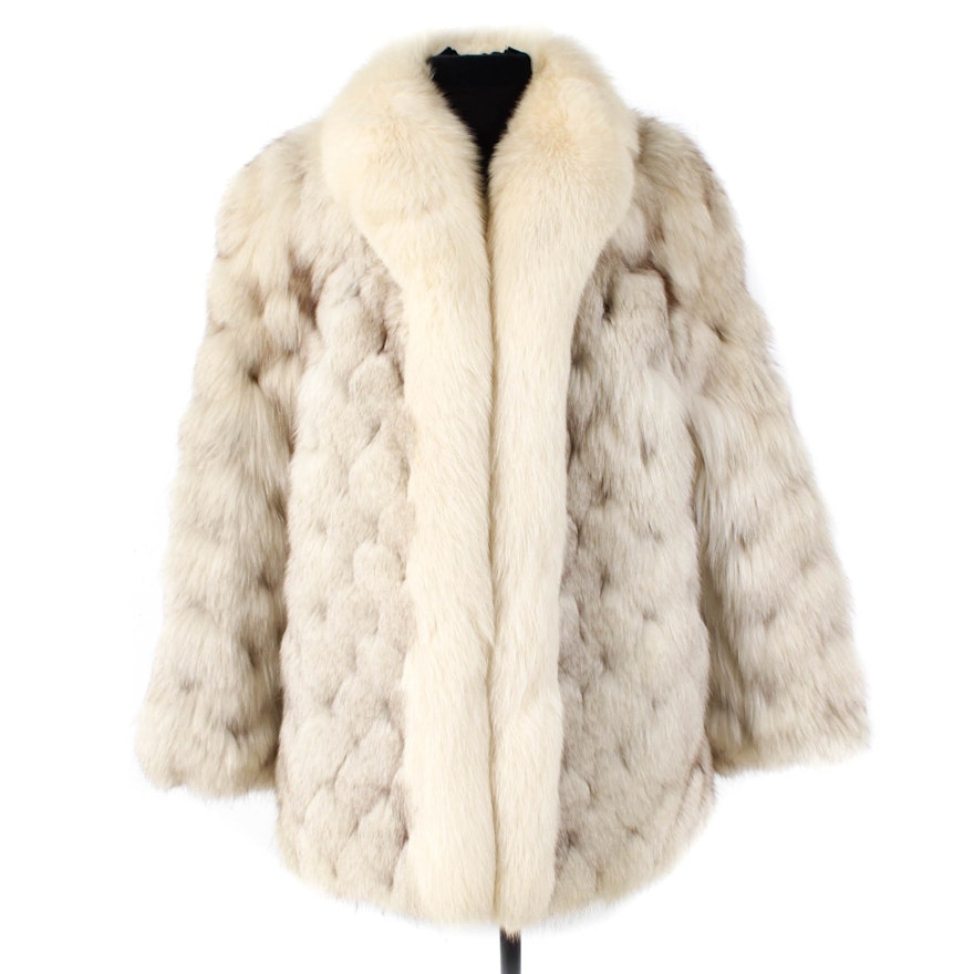 Saga Fox Blue Fox Fur Coat