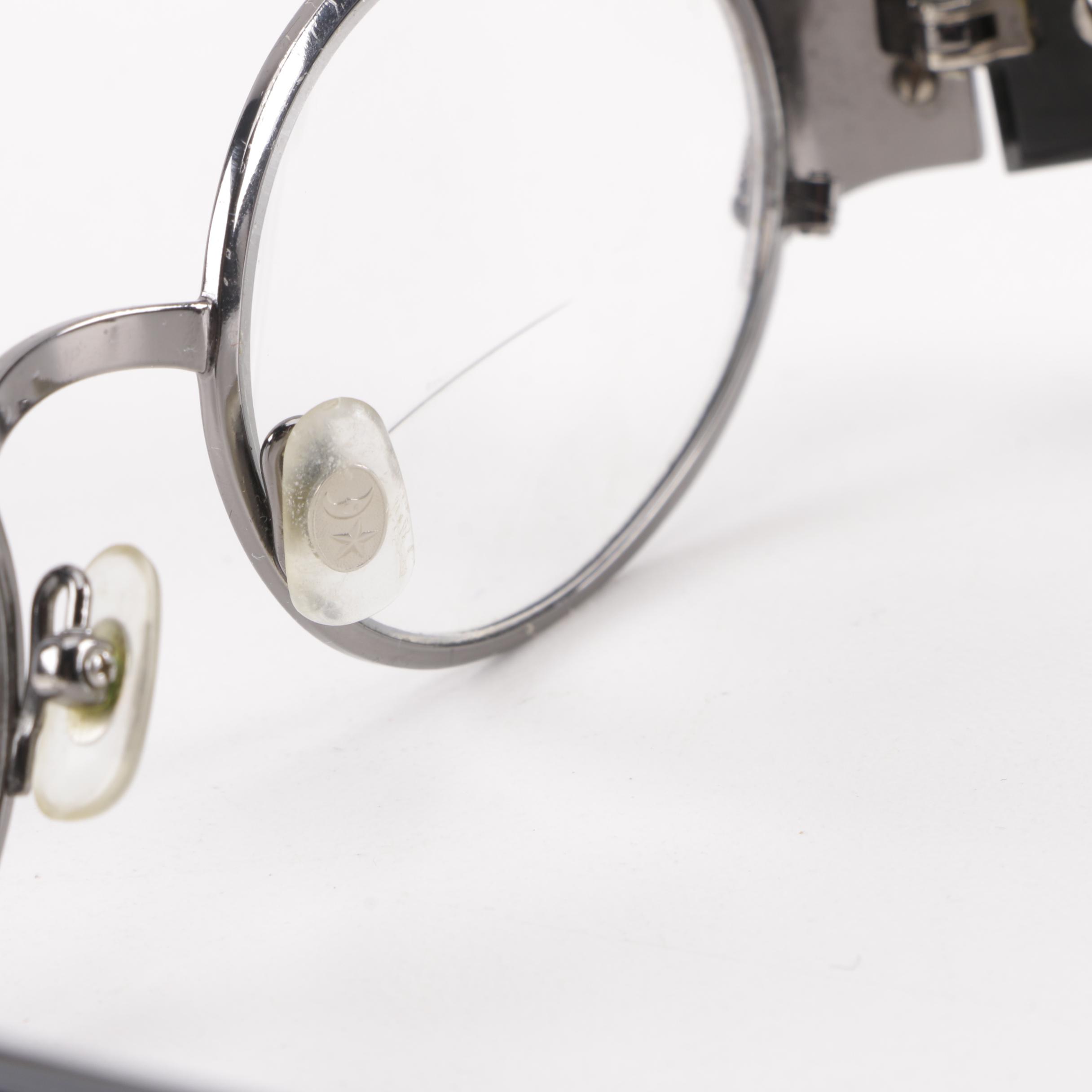 Kieselstein-Cord Kaycee Prescription Eyeglasses with Alligator Accents