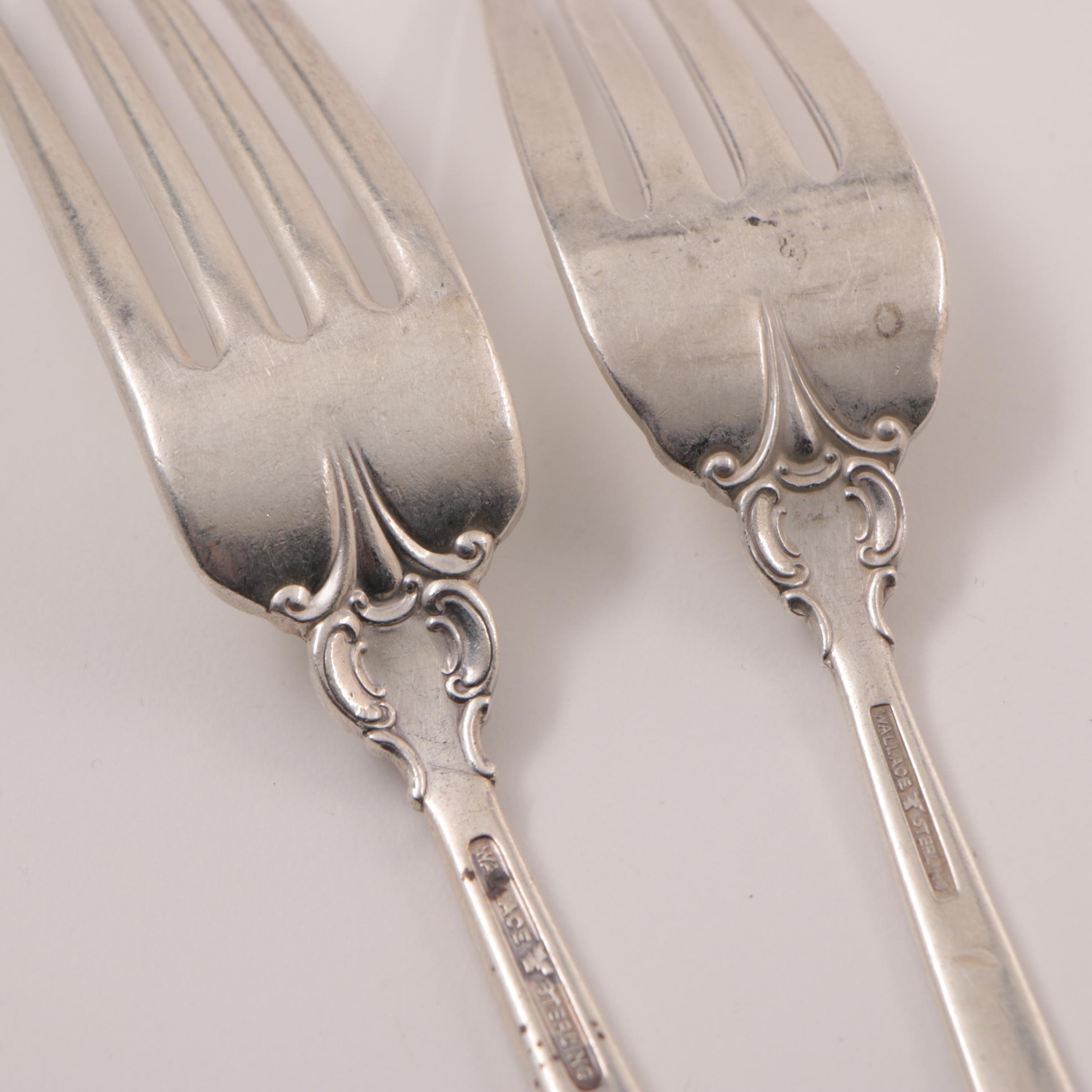 American Sterling Silver Flatware Service from Wallace, "Grand Baroque"
