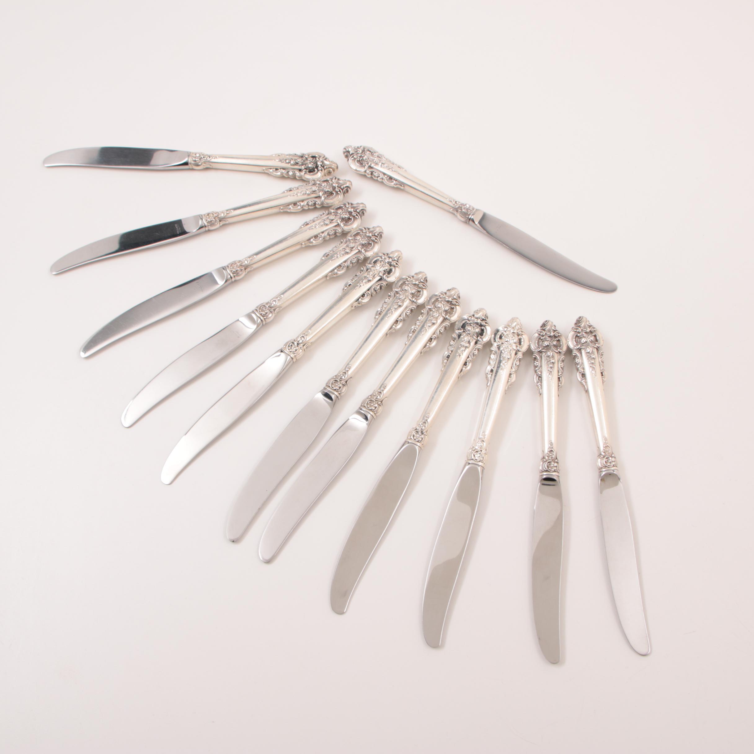 American Sterling Silver Flatware Service from Wallace, "Grand Baroque"