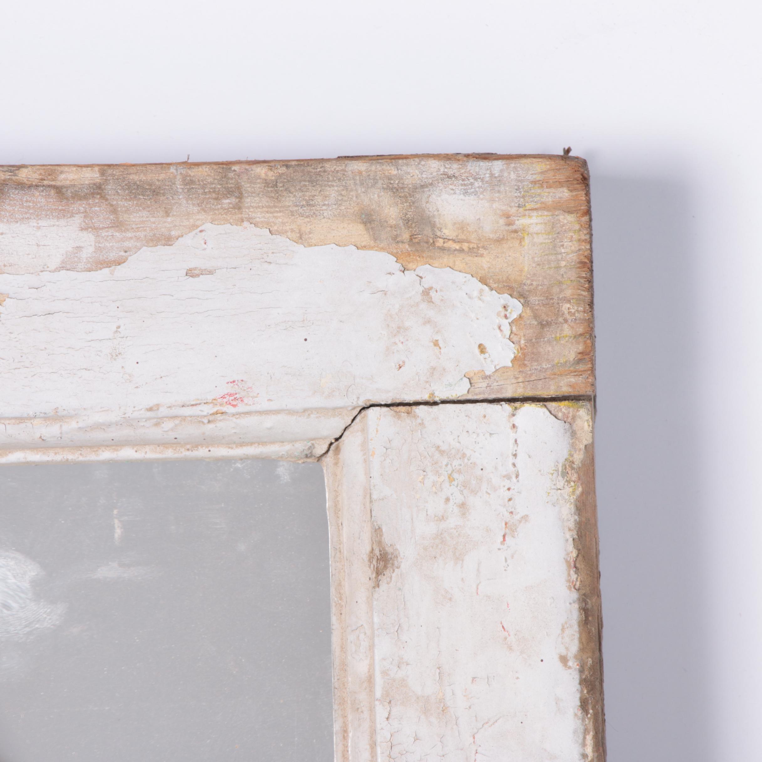 Rusticated Pine Window Frames with Mirrored Panes