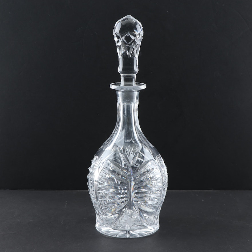 Cut Crystal Butterfly Decanter