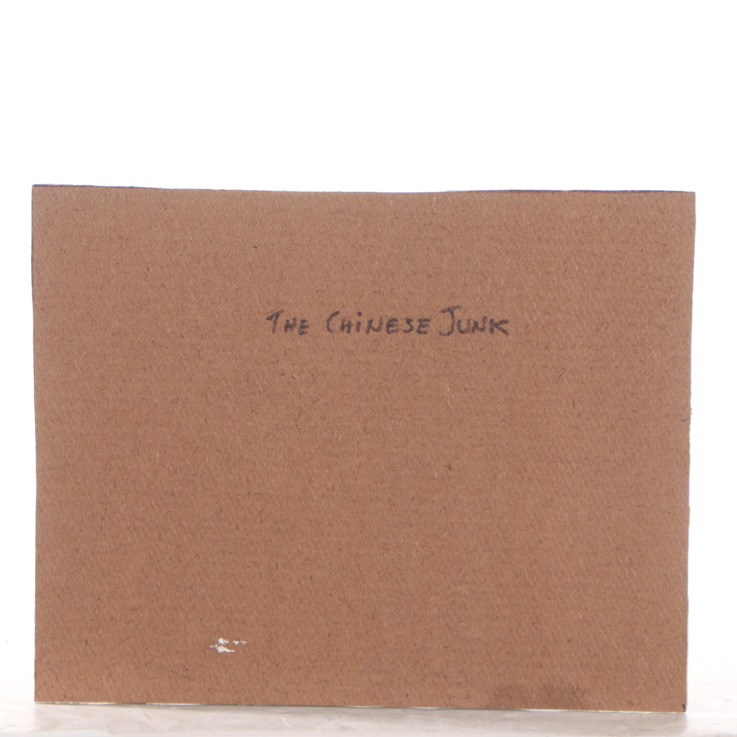 Nino Pippa Oil Painting "The Chinese Junk"