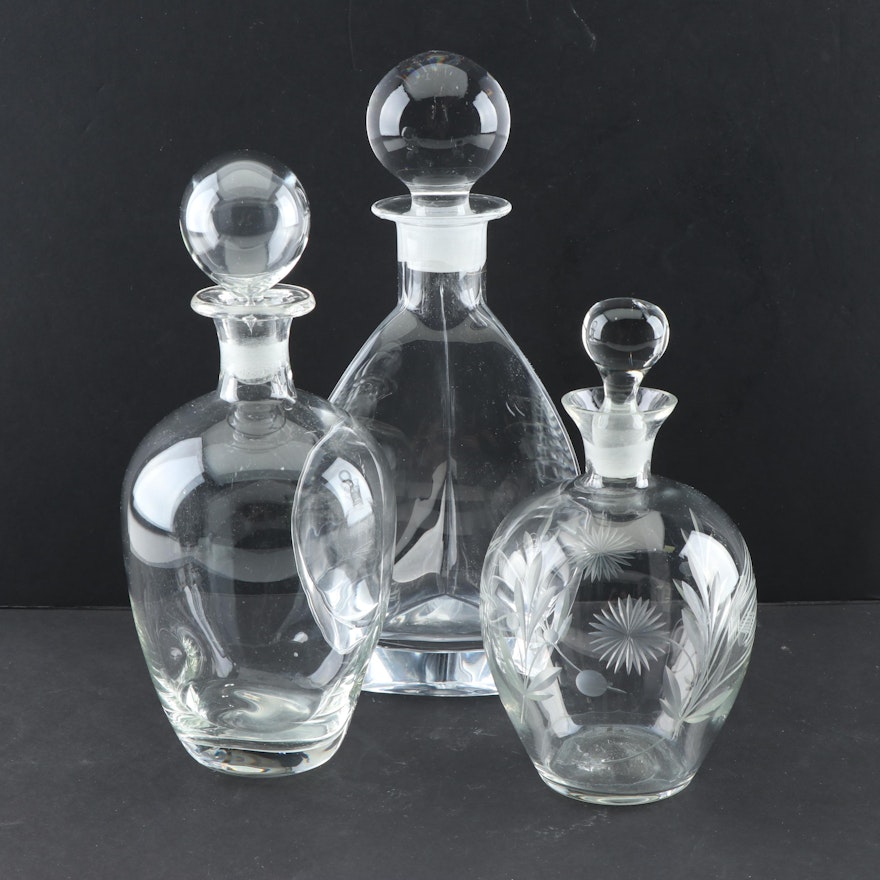 Cut Glass and Crystal Decanters