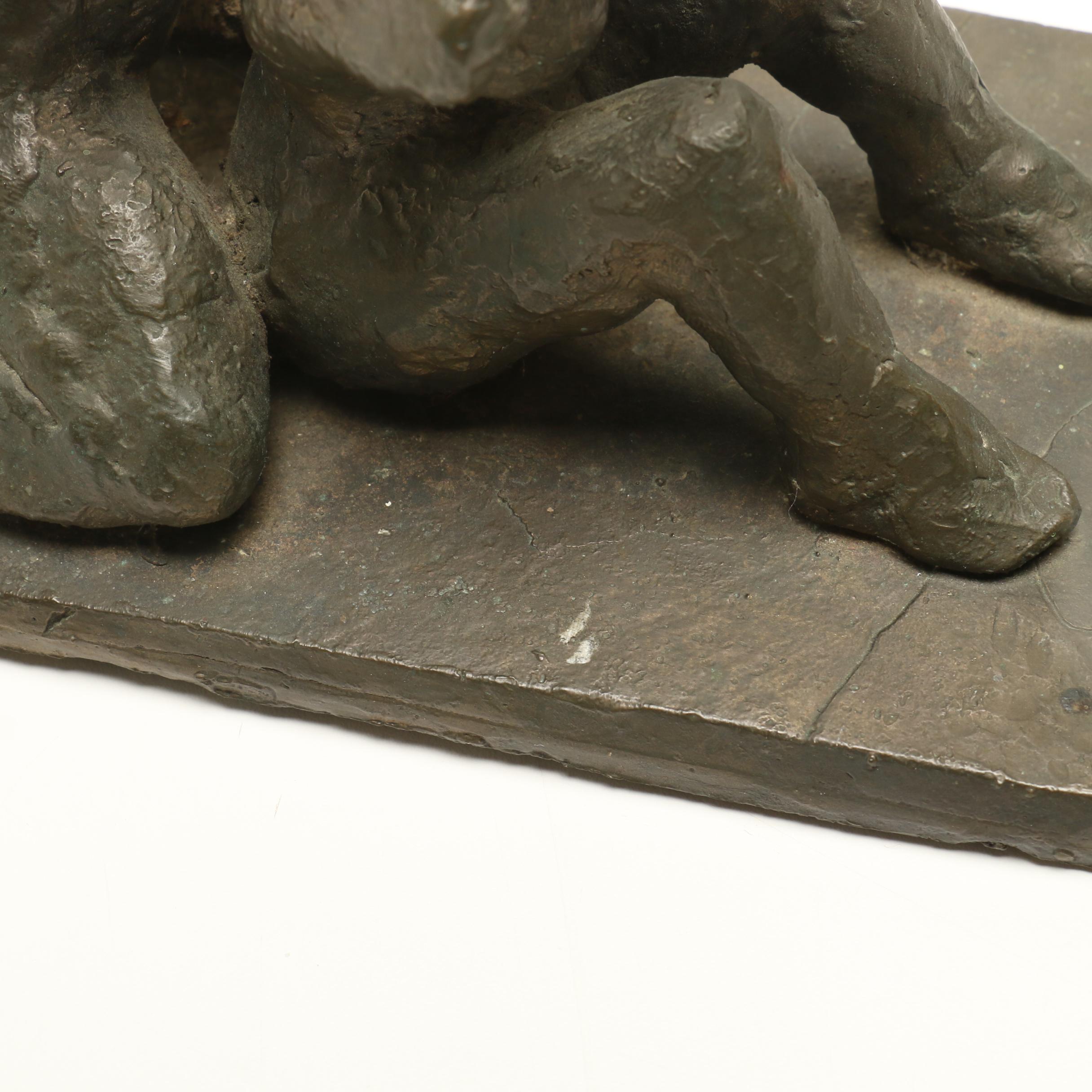 Jacques Lipchitz Bronze Sculpture "Attribution"