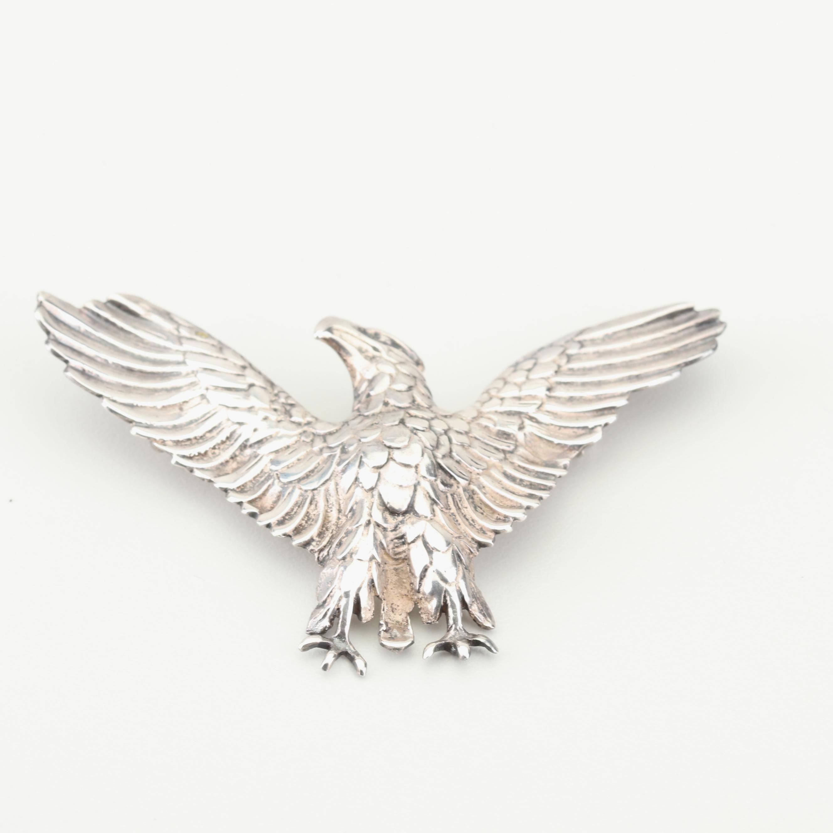 Bauring Sterling Silver Eagle Brooch