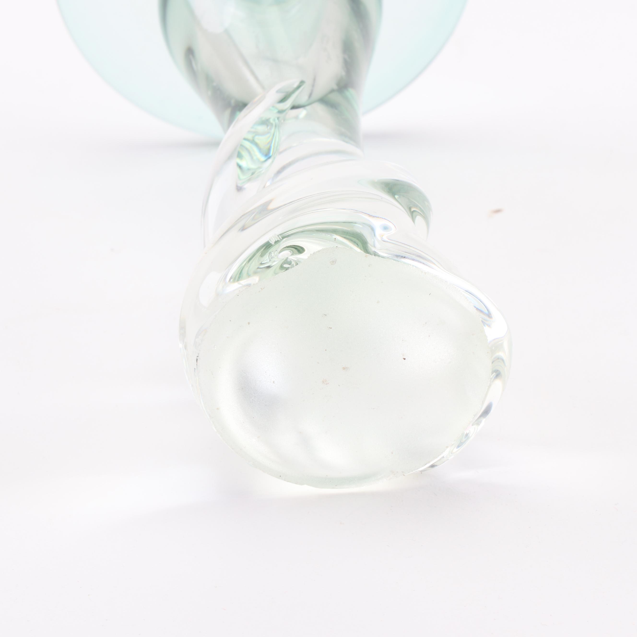 Miller Rogaska Bud Vase and Matthew Buechner Art Glass Candleholder