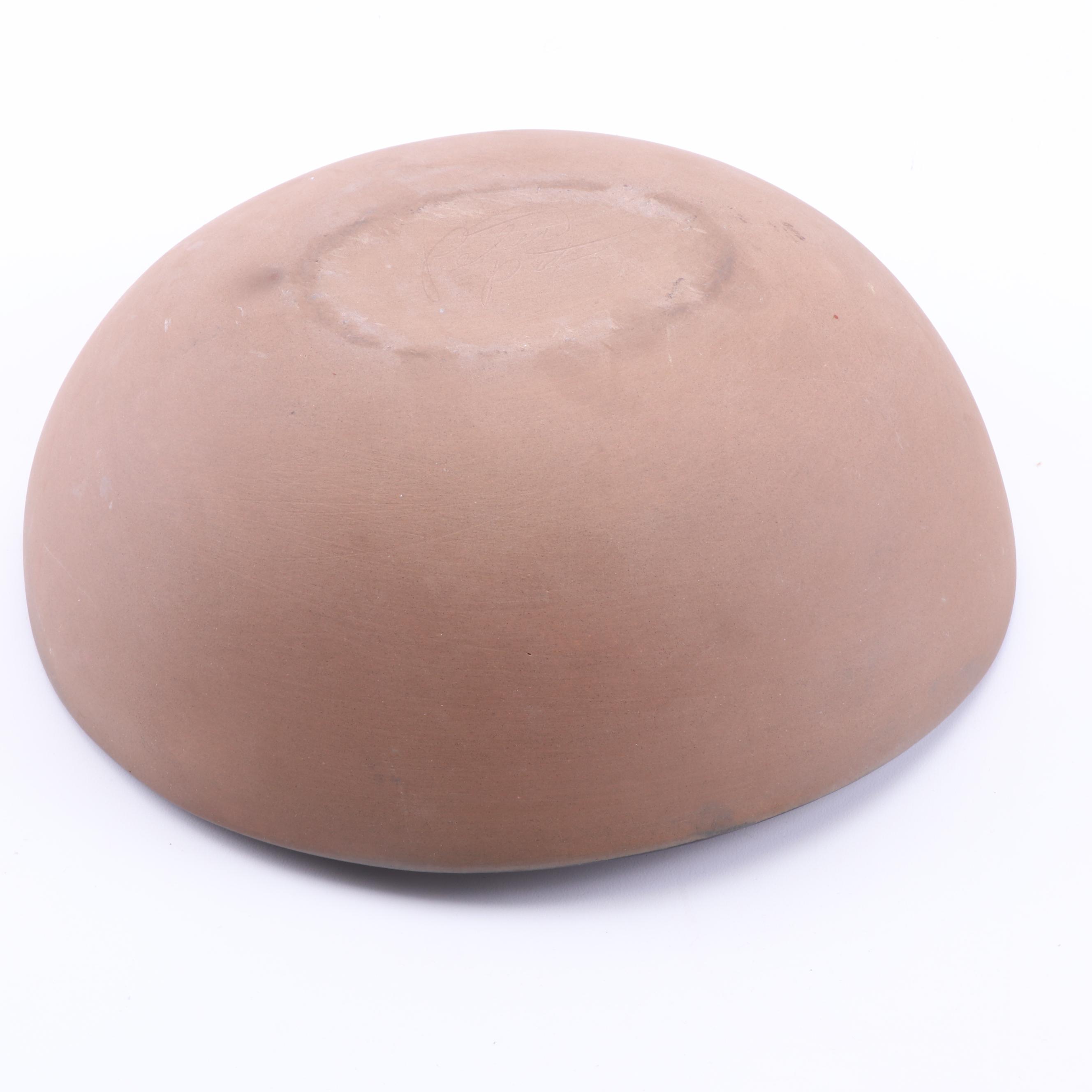 Peter Pots "Seagull Blue" Stoneware Salad Bowl