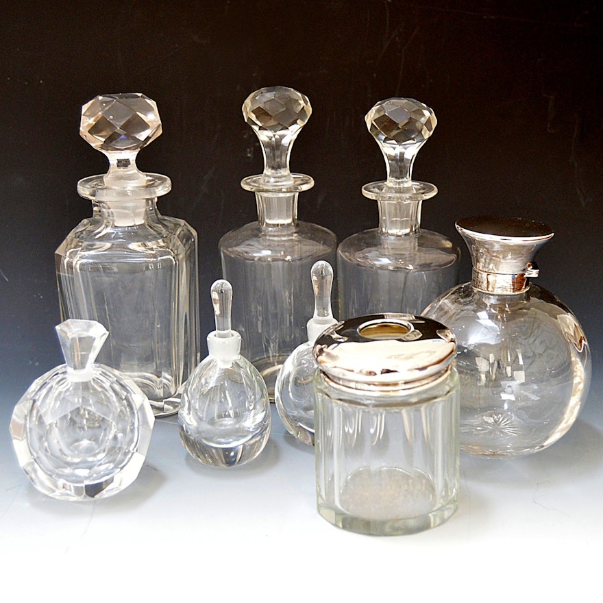 Vintage Glass Perfume Bottles