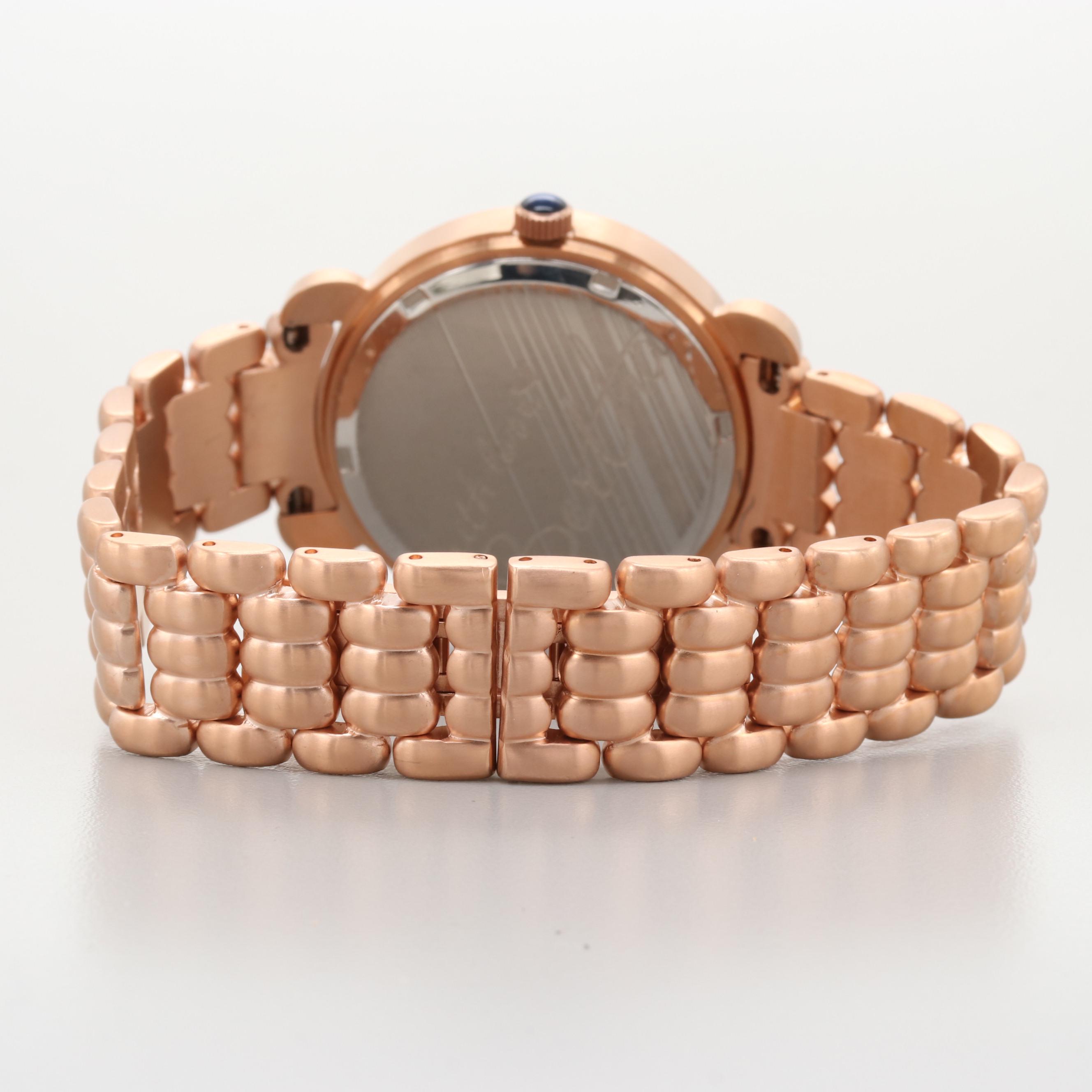 Bertha Rose Tone Watch With Date Window