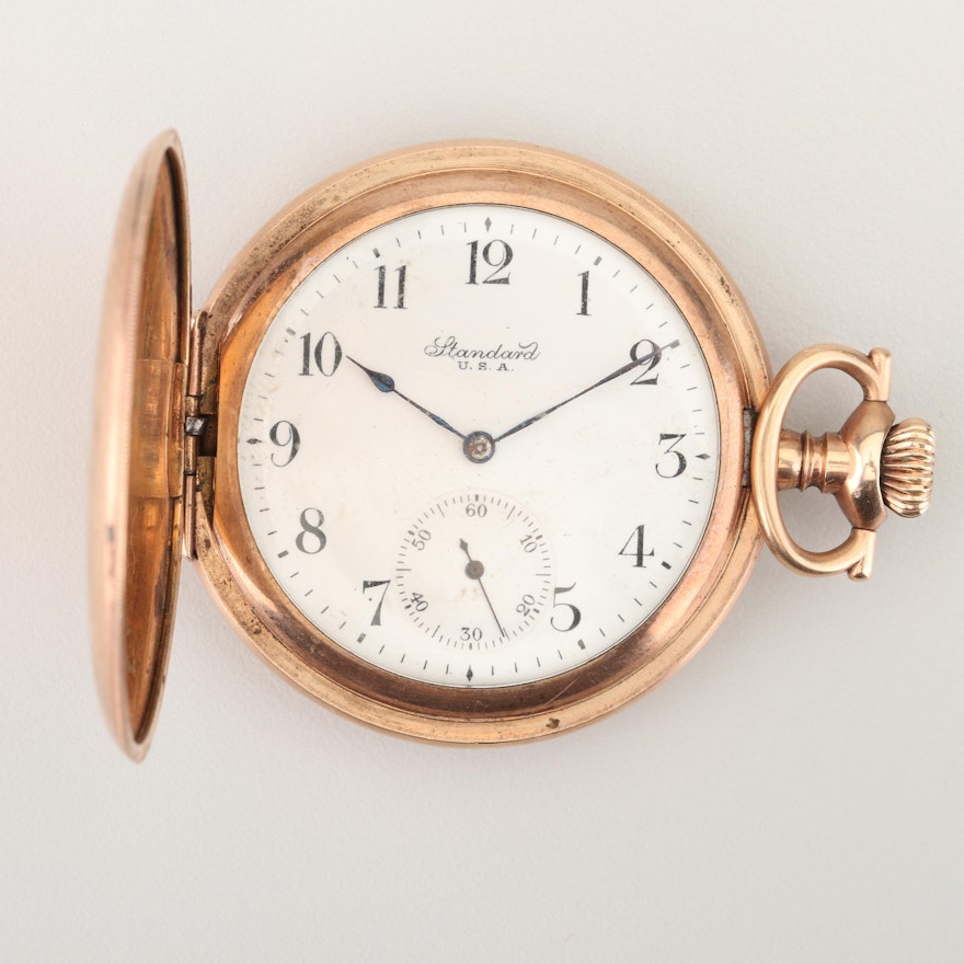 Antique Standard U.S.A. Gold Filled Pocket Watch