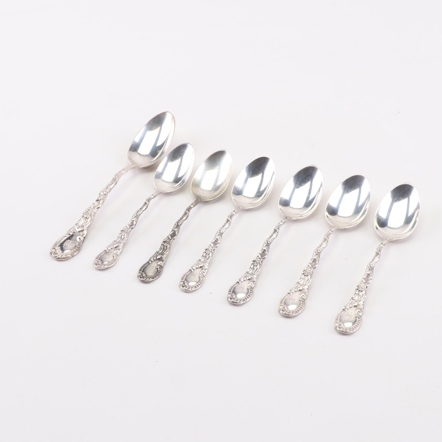 Wm. B. Durgin Co. "Louis XV" Sterling Silver Spoons, Late 19th Century