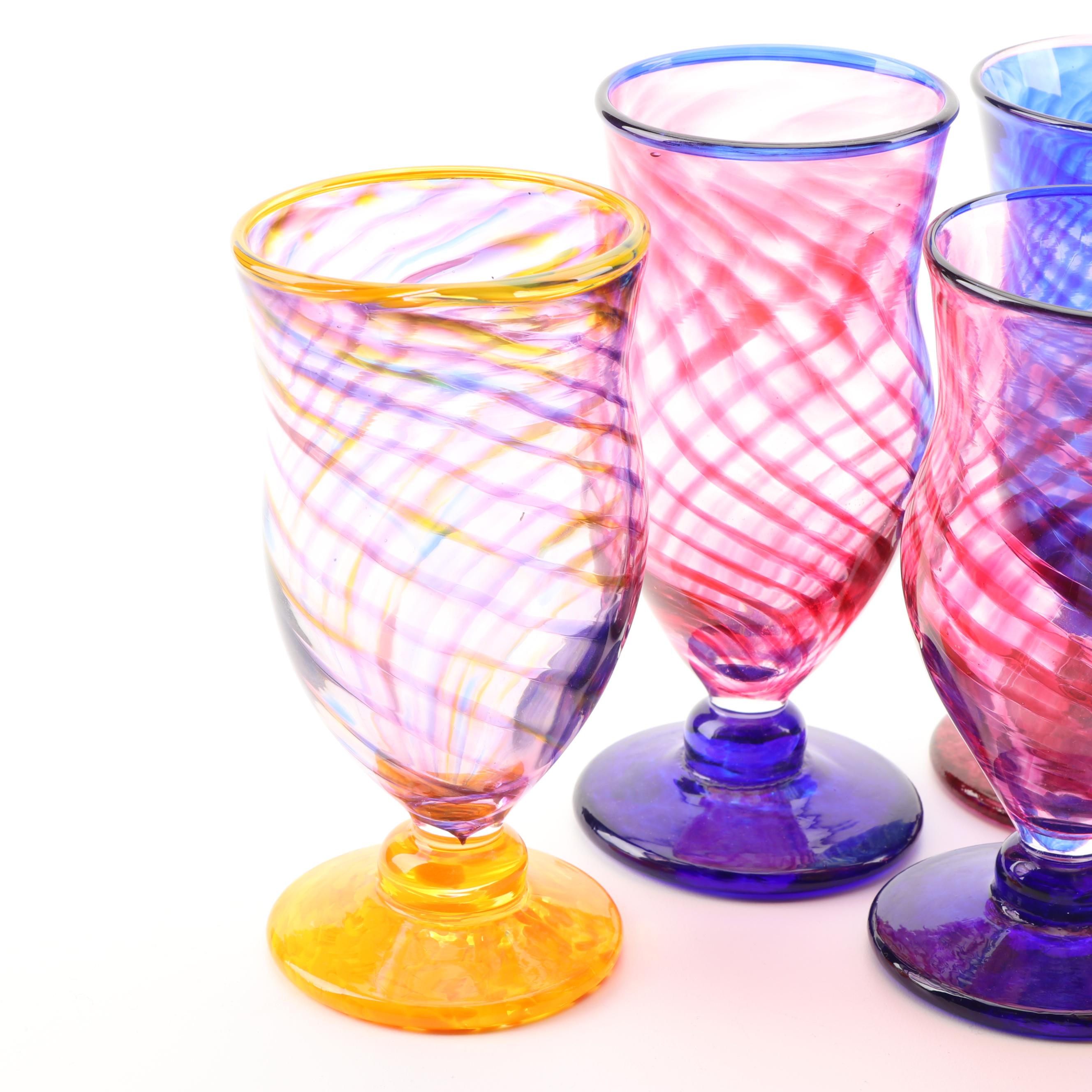 Paulus Tjiang Hand Blown Glass Goblets