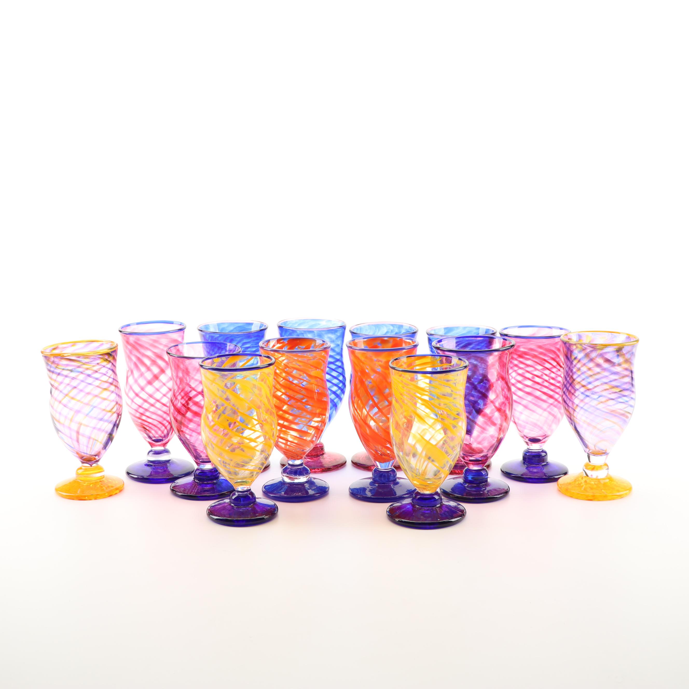 Paulus Tjiang Hand Blown Glass Goblets
