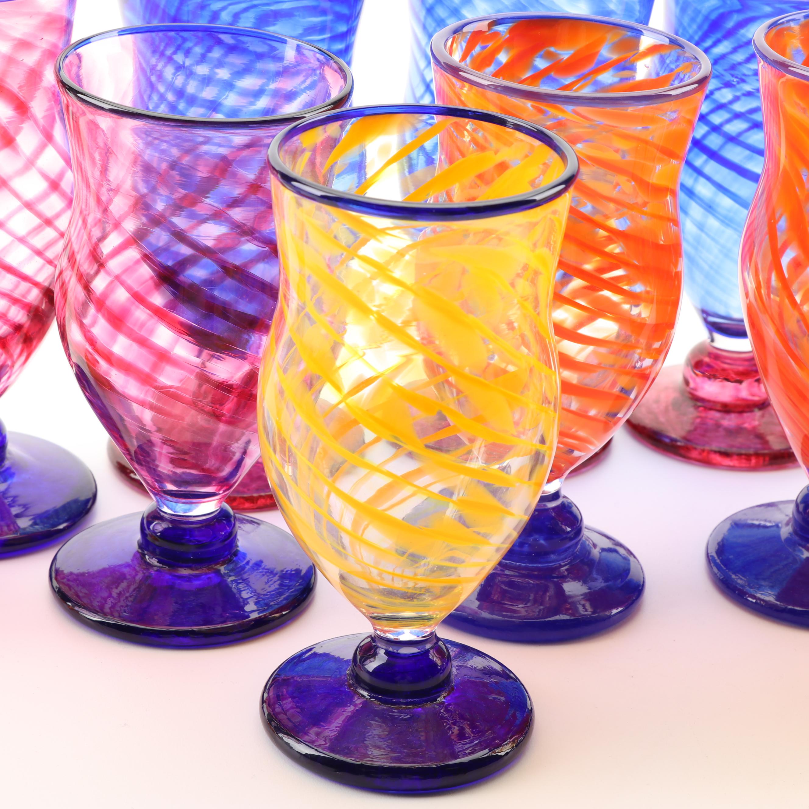 Paulus Tjiang Hand Blown Glass Goblets