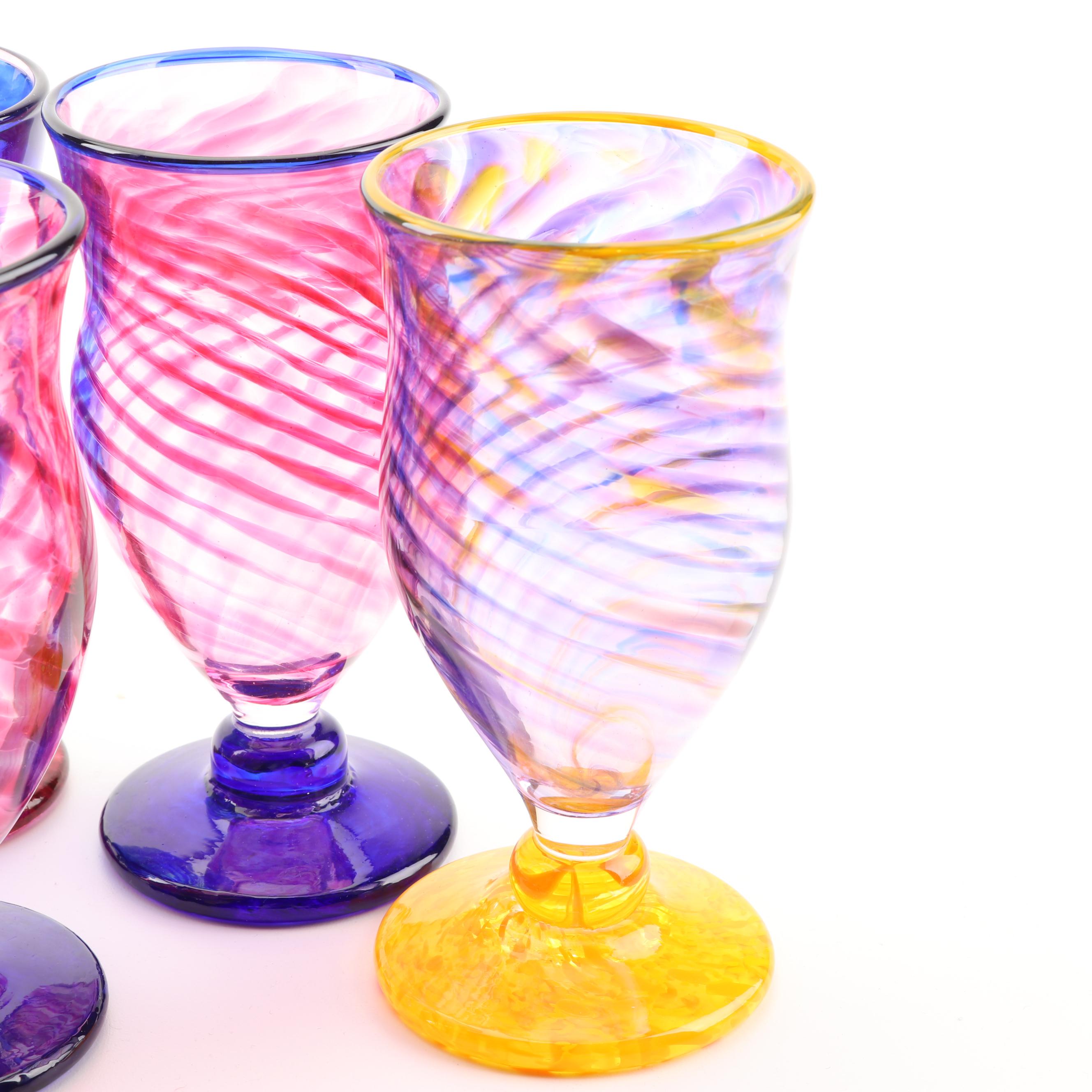 Paulus Tjiang Hand Blown Glass Goblets