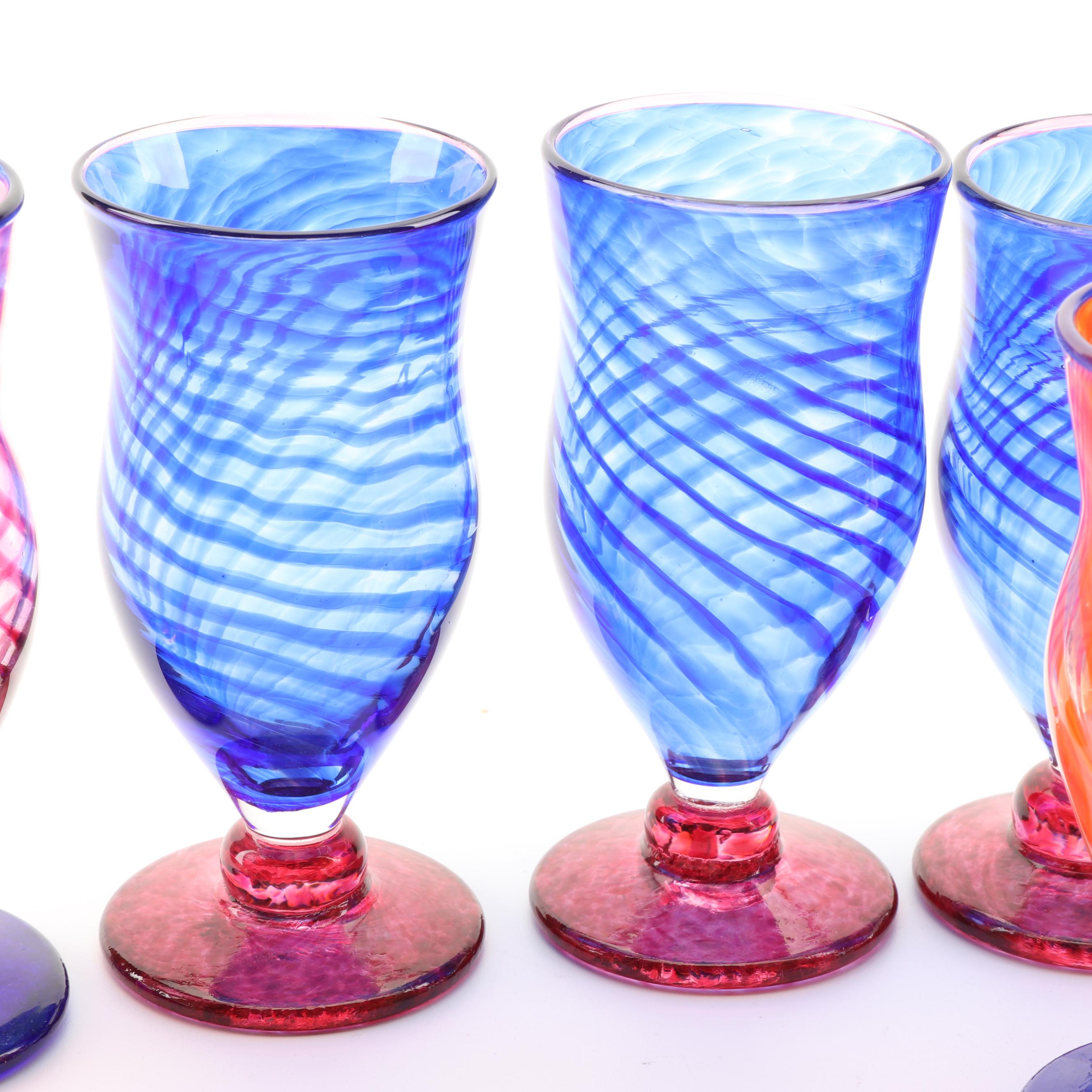 Paulus Tjiang Hand Blown Glass Goblets