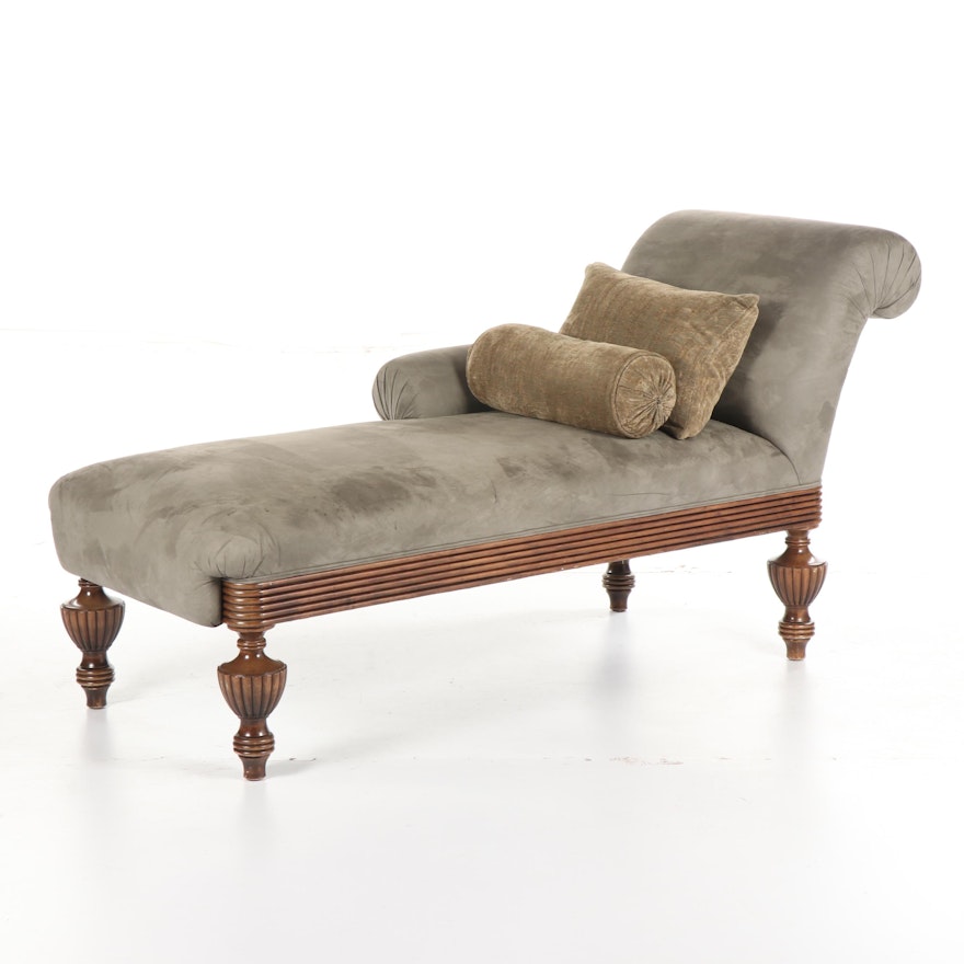 "Brighton" Upholstered Chaise by Mike Bell, Inc, 21st Century