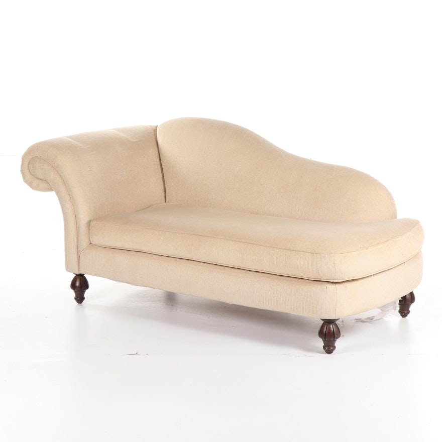 Upholstered Méridienne Chaise, 21st Century