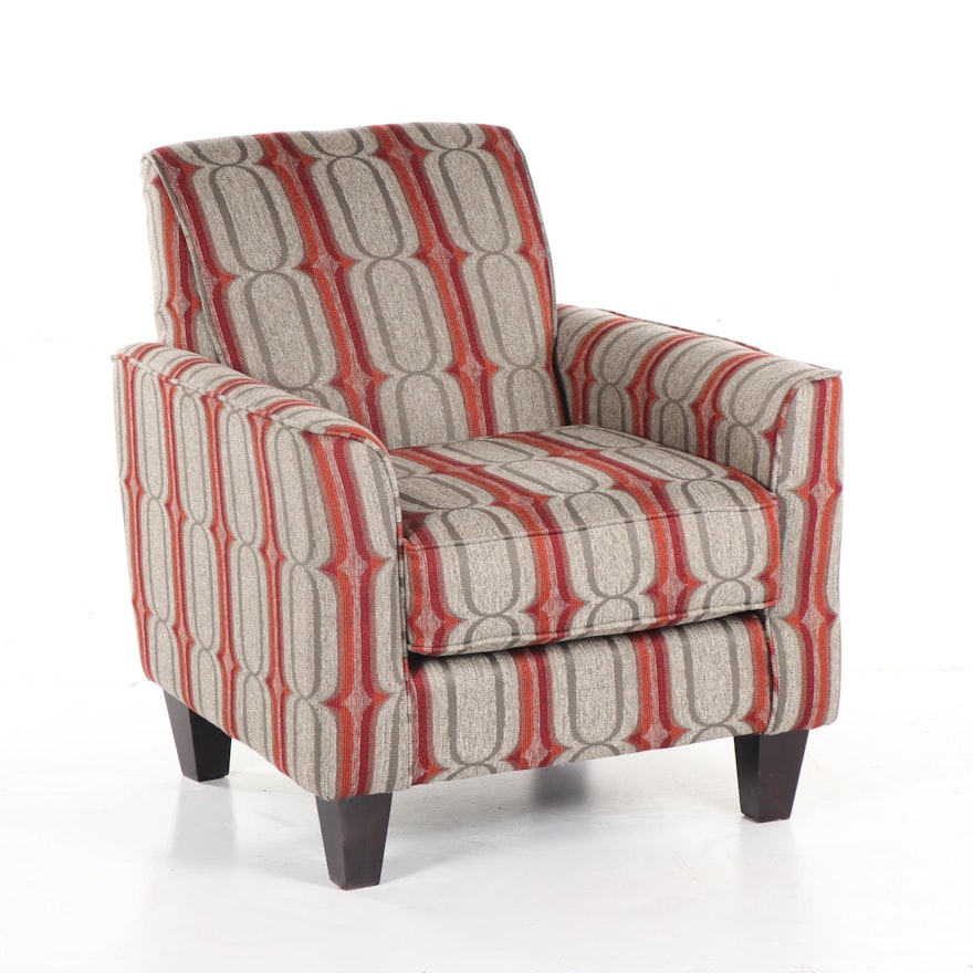 Mid Century Modern Style Upholstered Armchair, 21st Century