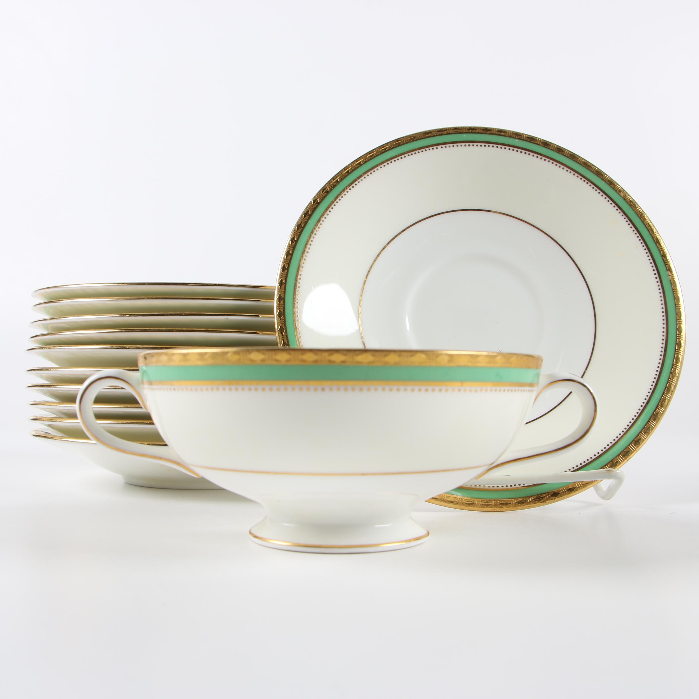 Minton "Prince Philip Green" Bone China Dinnerware