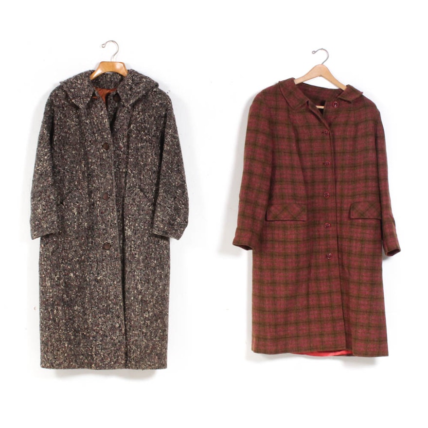 Women's Vintage Wool Coats Featuring Pendelton