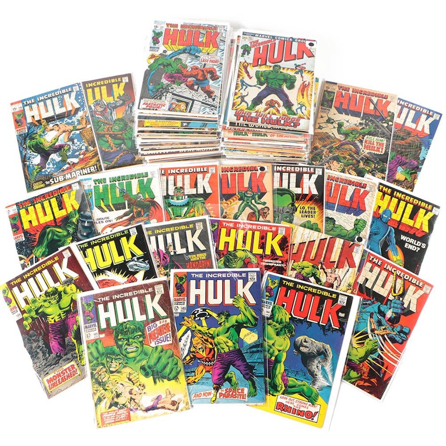 1968-1974 "The Incredible Hulk" Issues #102-180, Featuring Issue #180