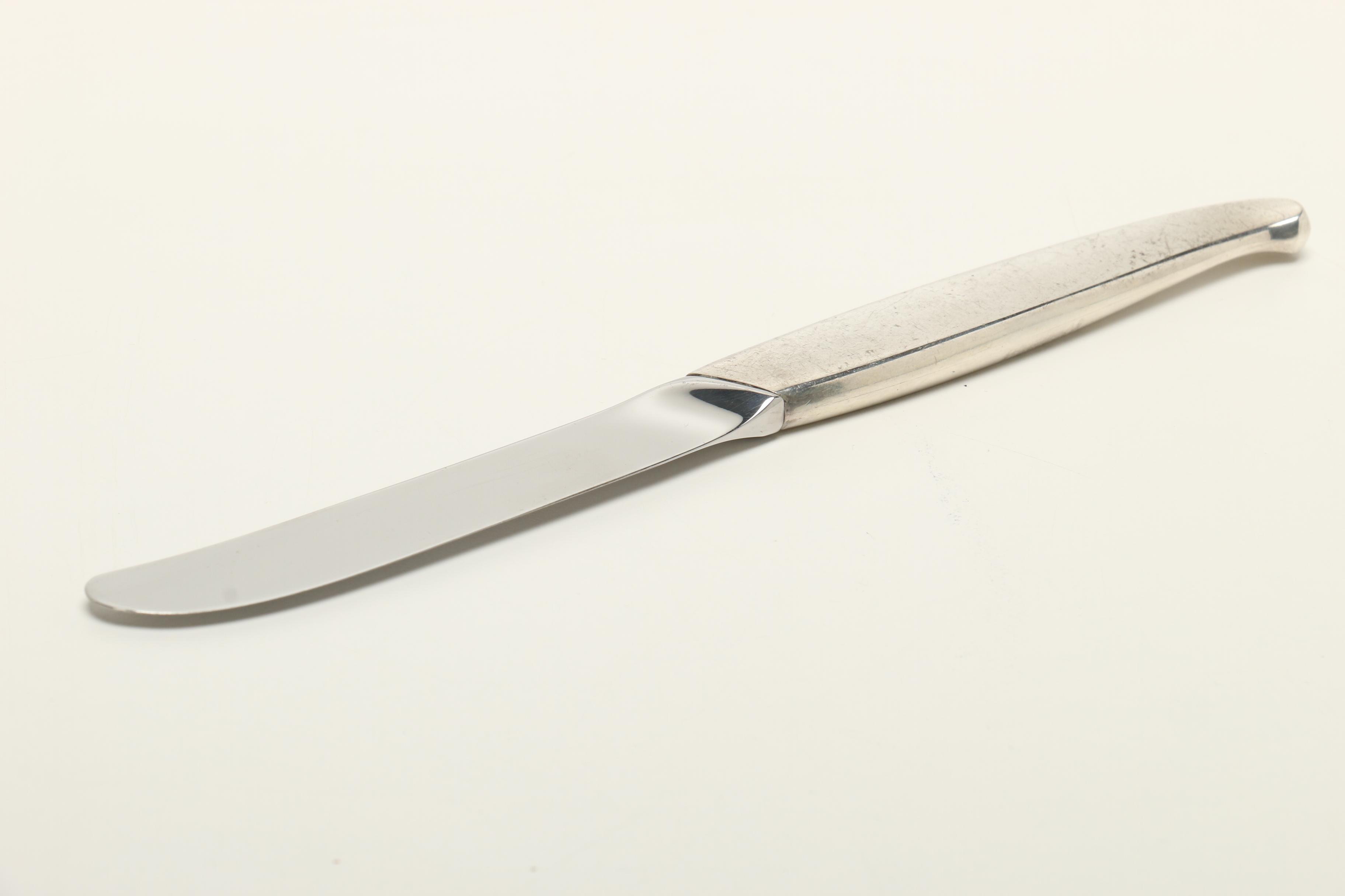 Towle Sterling Silver "Contour" Flatware Set in Vintage "Cameo" Flatware Case