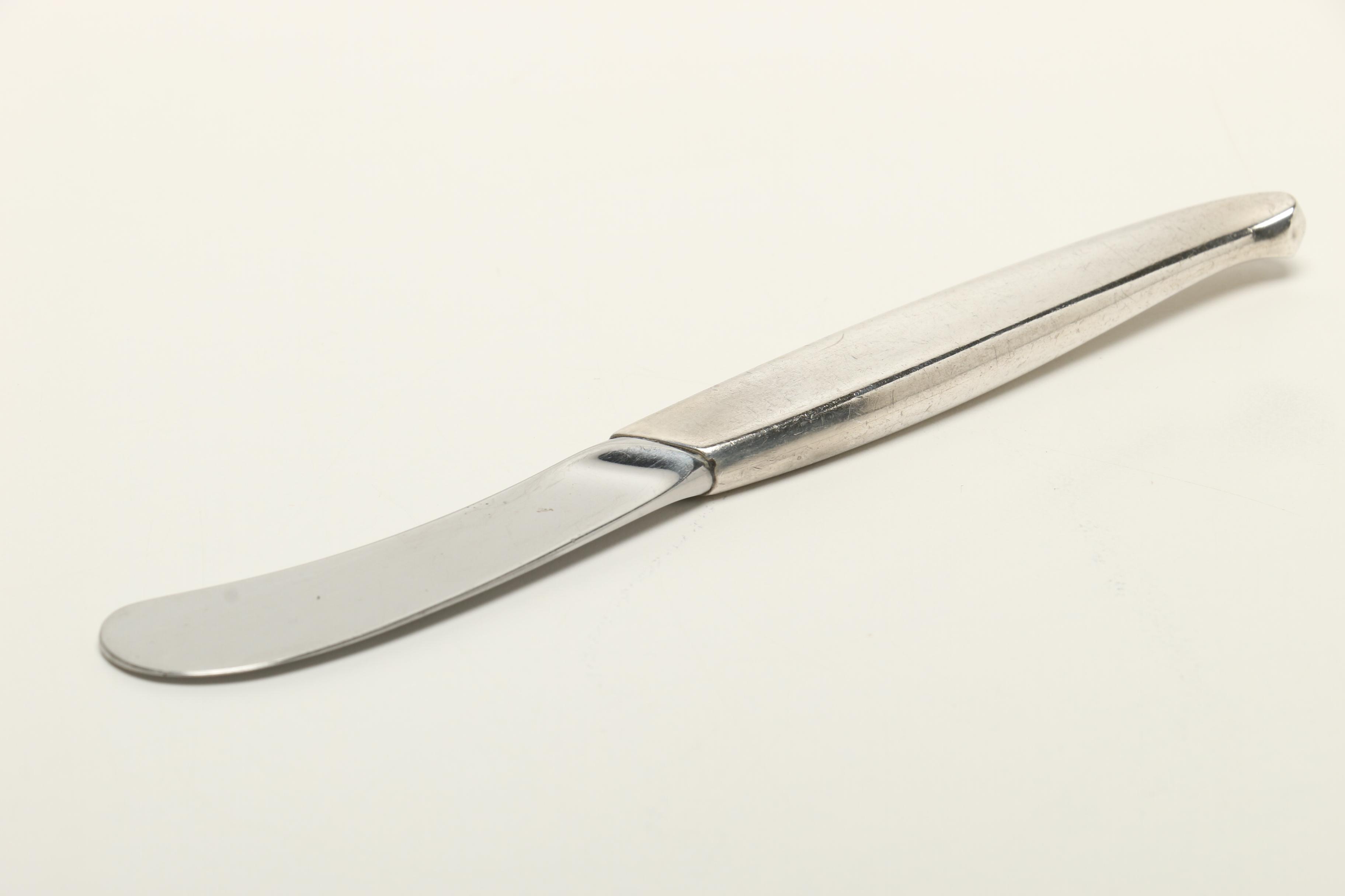 Towle Sterling Silver "Contour" Flatware Set in Vintage "Cameo" Flatware Case