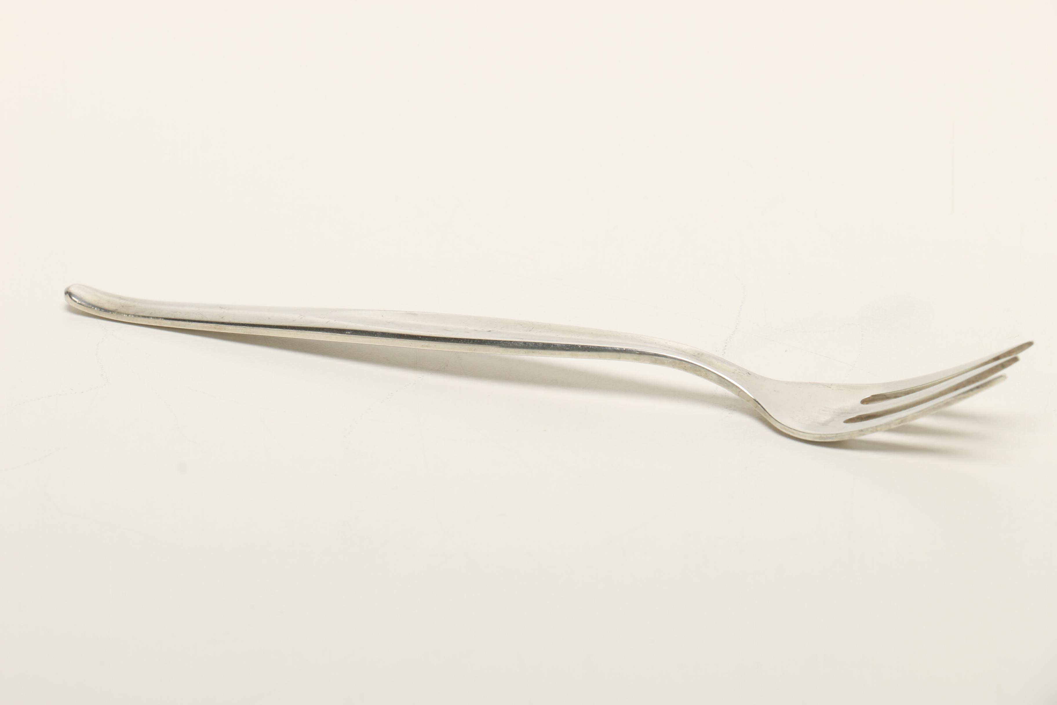 Towle Sterling Silver "Contour" Flatware Set in Vintage "Cameo" Flatware Case