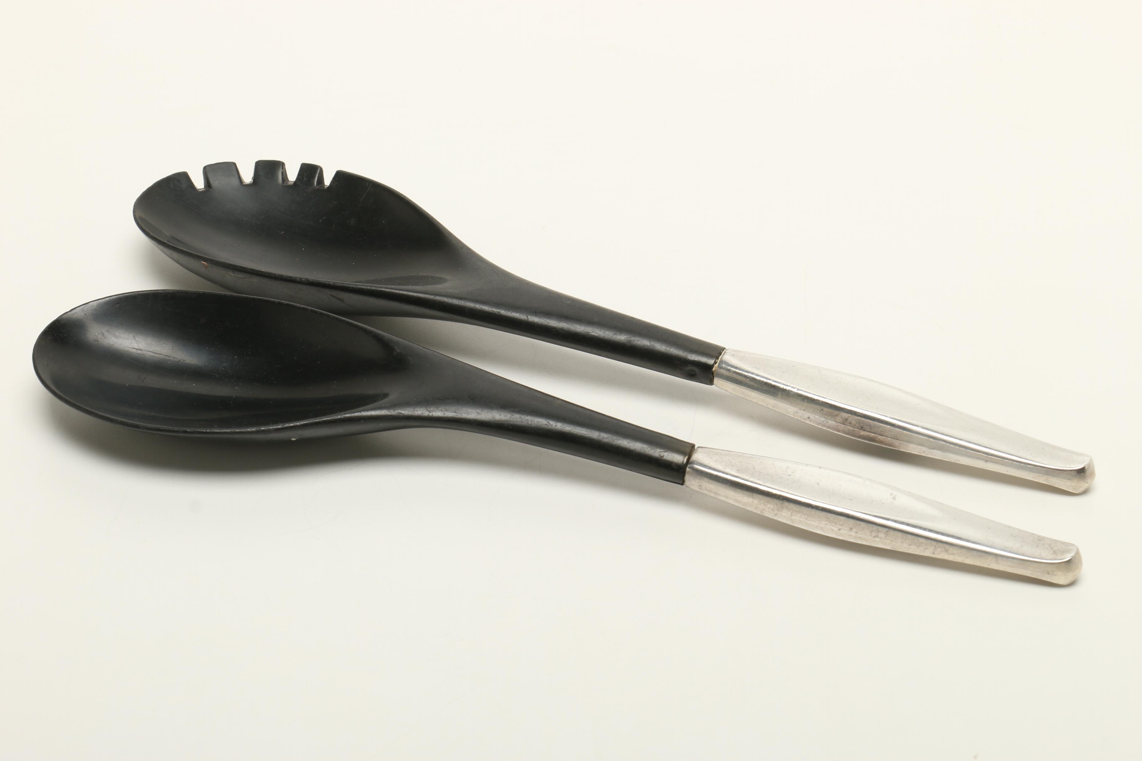 Towle Sterling Silver "Contour" Flatware Set in Vintage "Cameo" Flatware Case