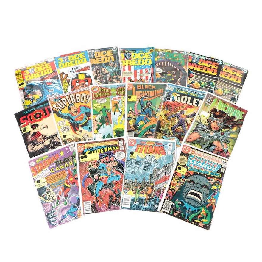 1980s Comic Books including "Black Lightning", "Justice League", and More