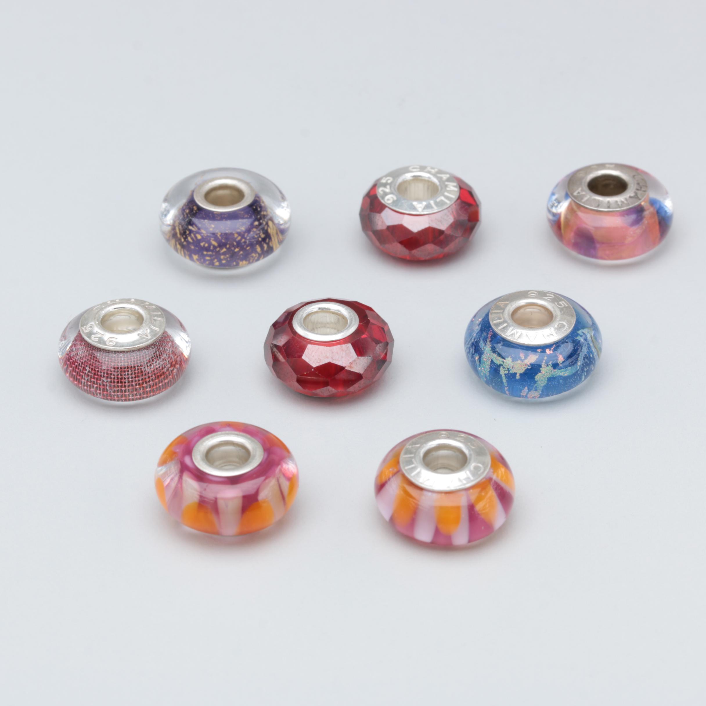 Sterling Silver Chamilia Glass Beads