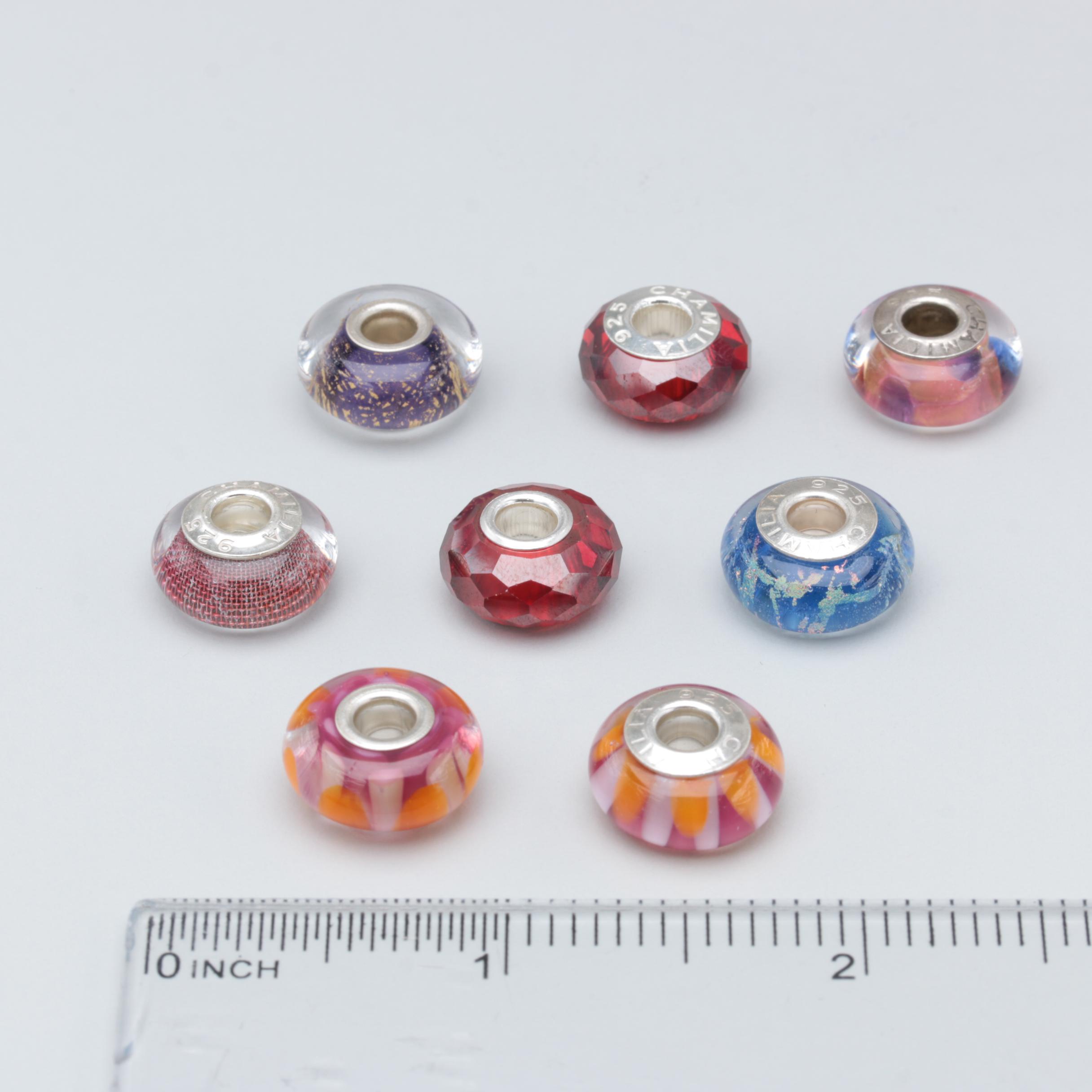 Sterling Silver Chamilia Glass Beads