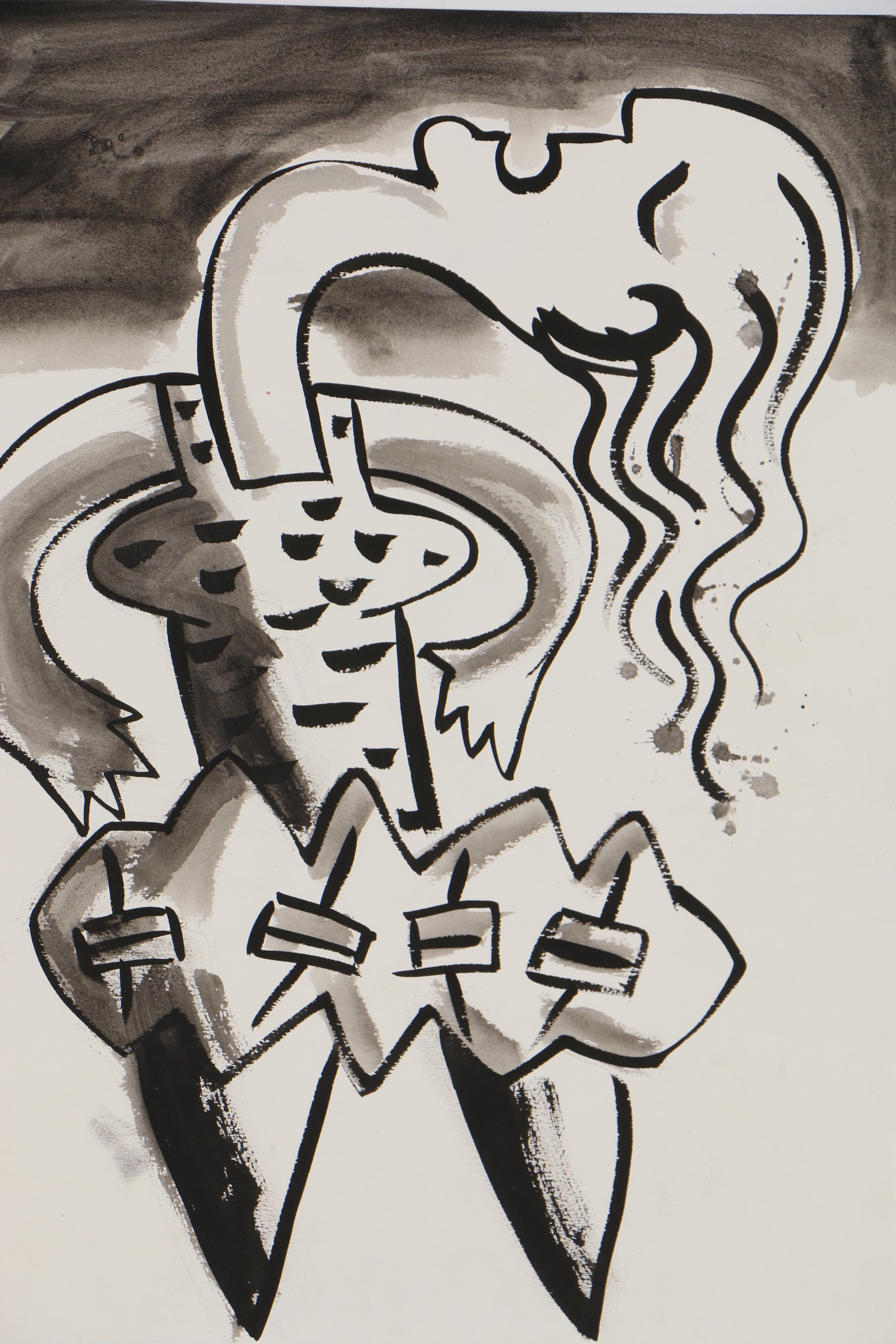 Merle Rosen Ink Painting