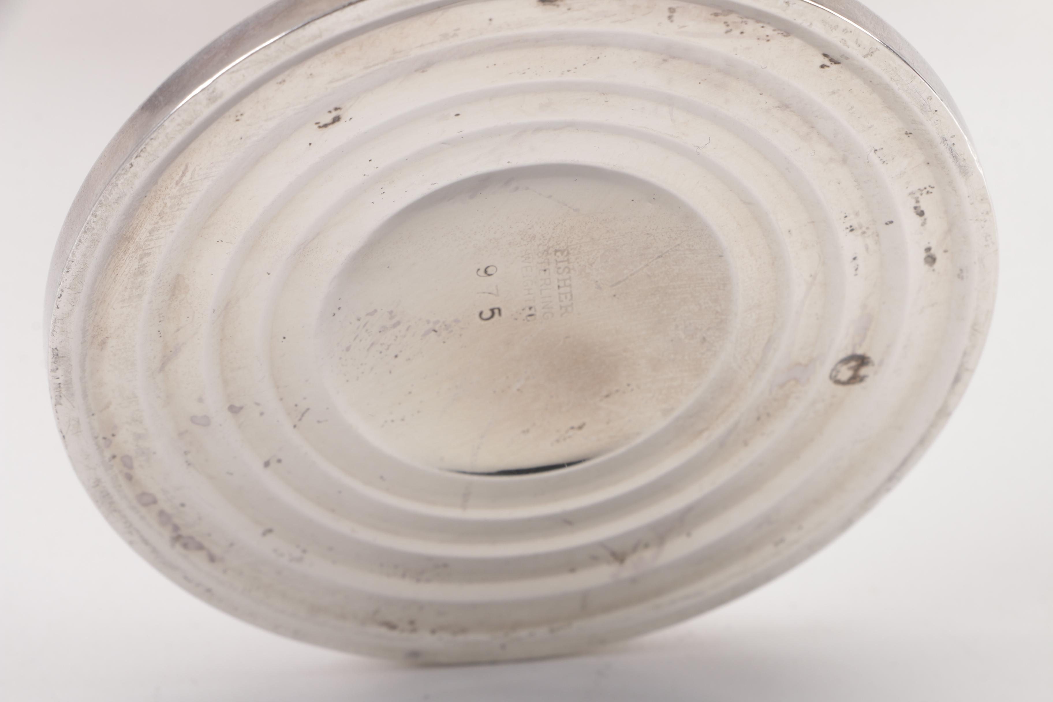 Fisher "Duncan" Silver Plate Bon Bon Bowl and Weighted Sterling Compote