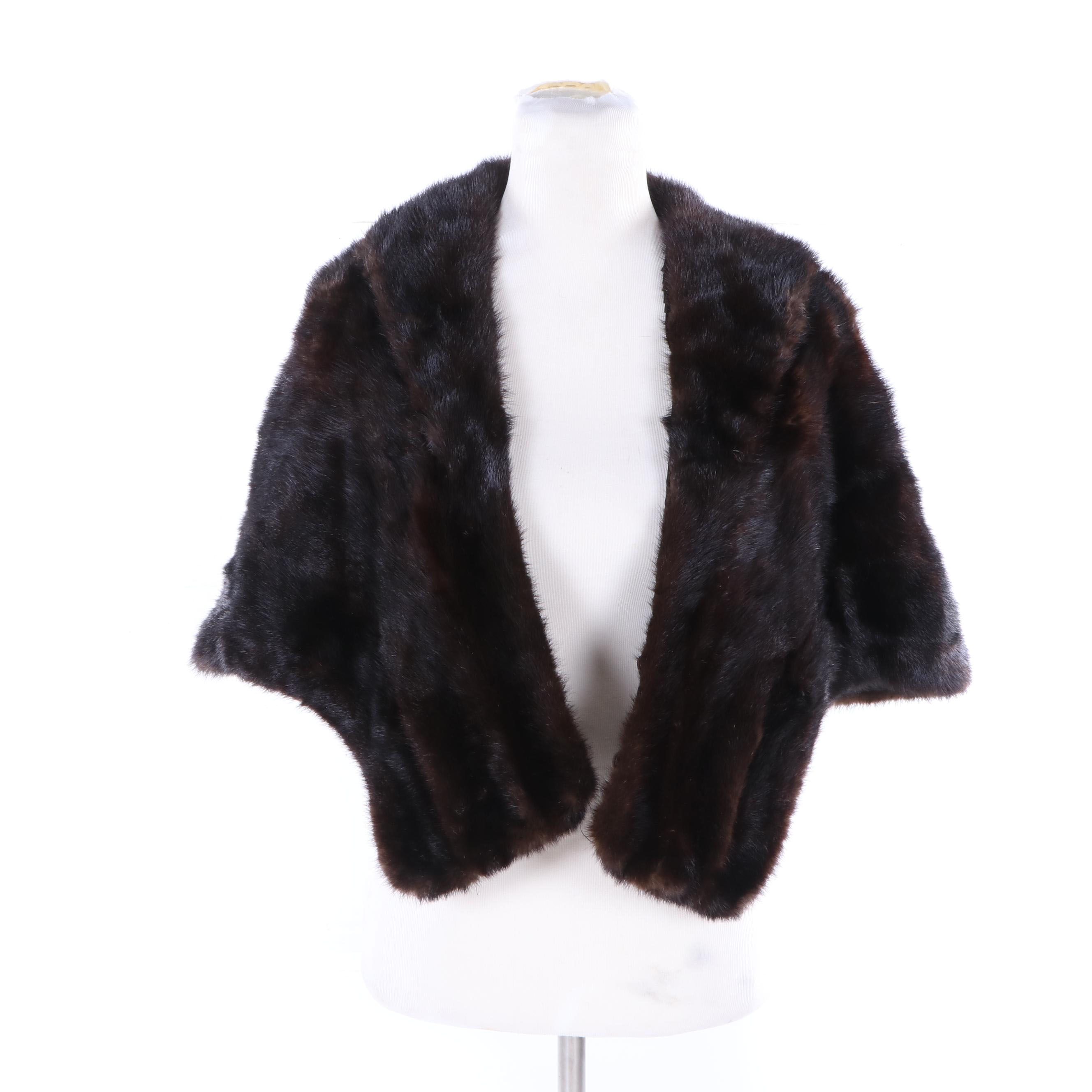 Vintage Jordan Marsh Dyed Beaver Fur Stole