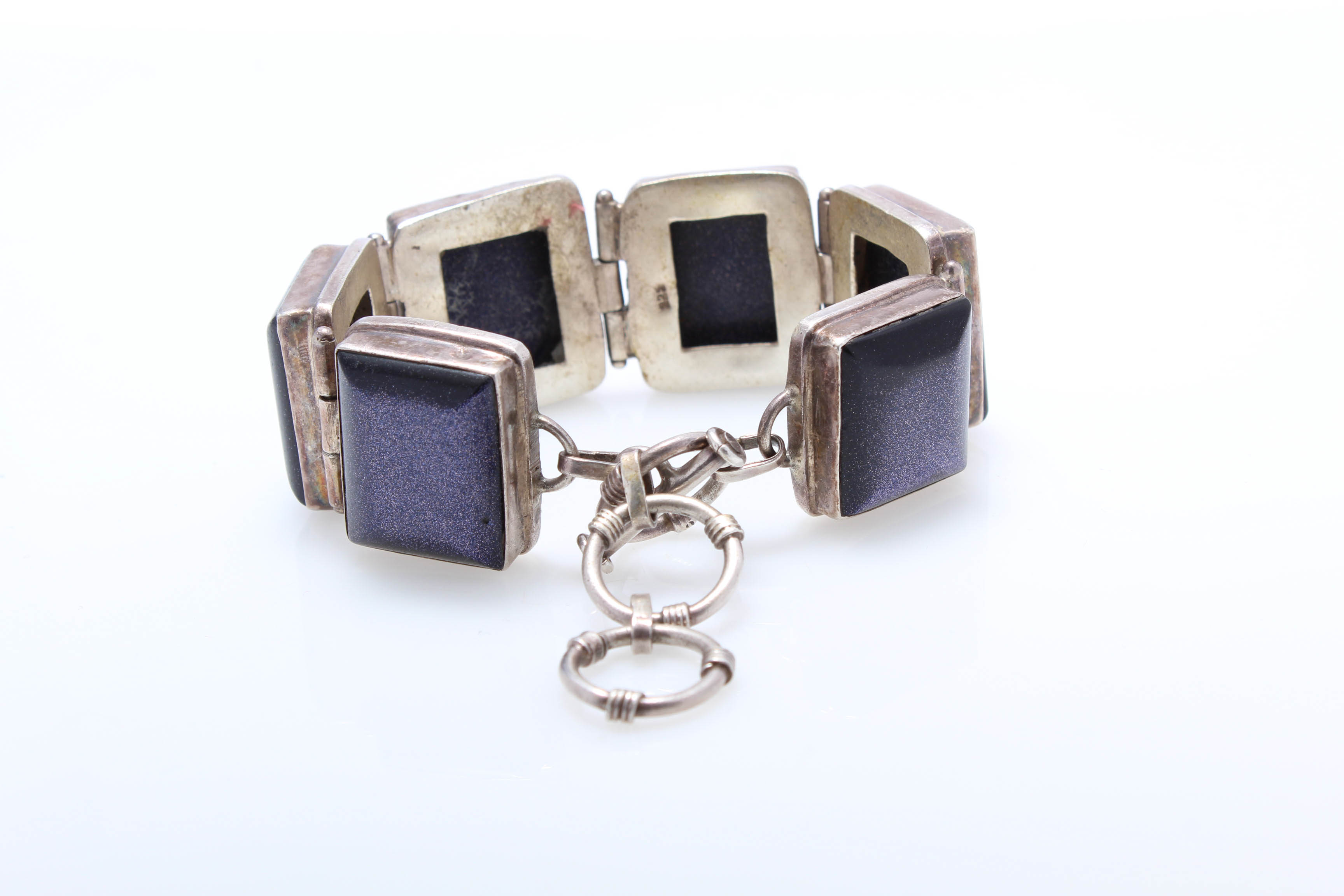 Sterling Silver Sunstone Bracelet