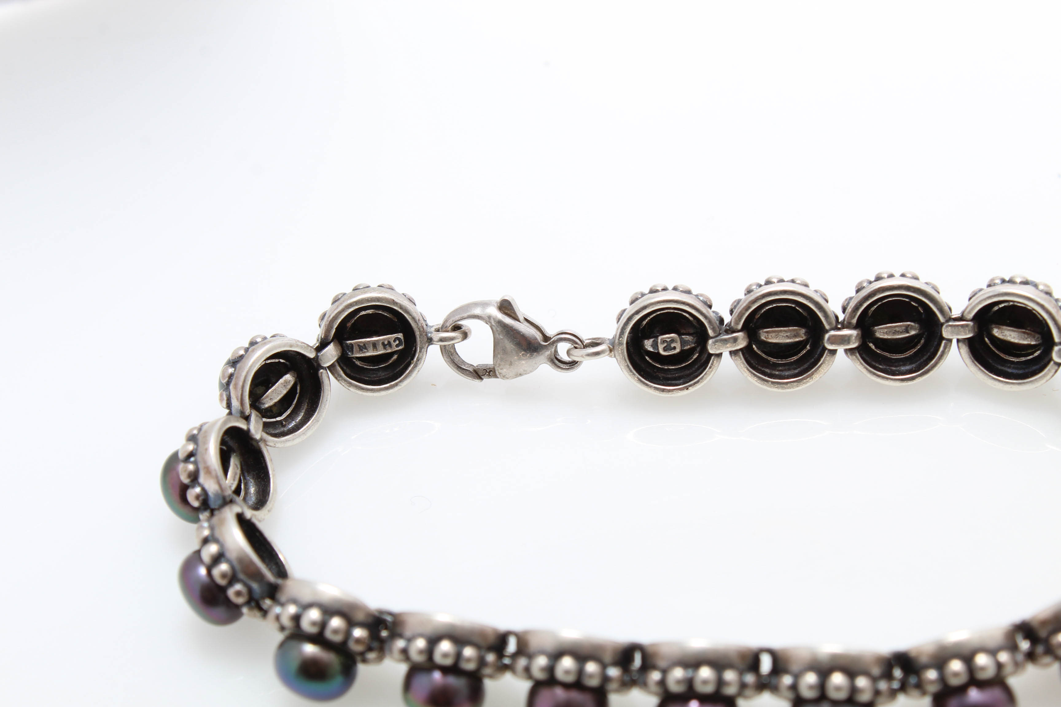 Sterling Silver Cultured Freshwater Pearl Bracelet