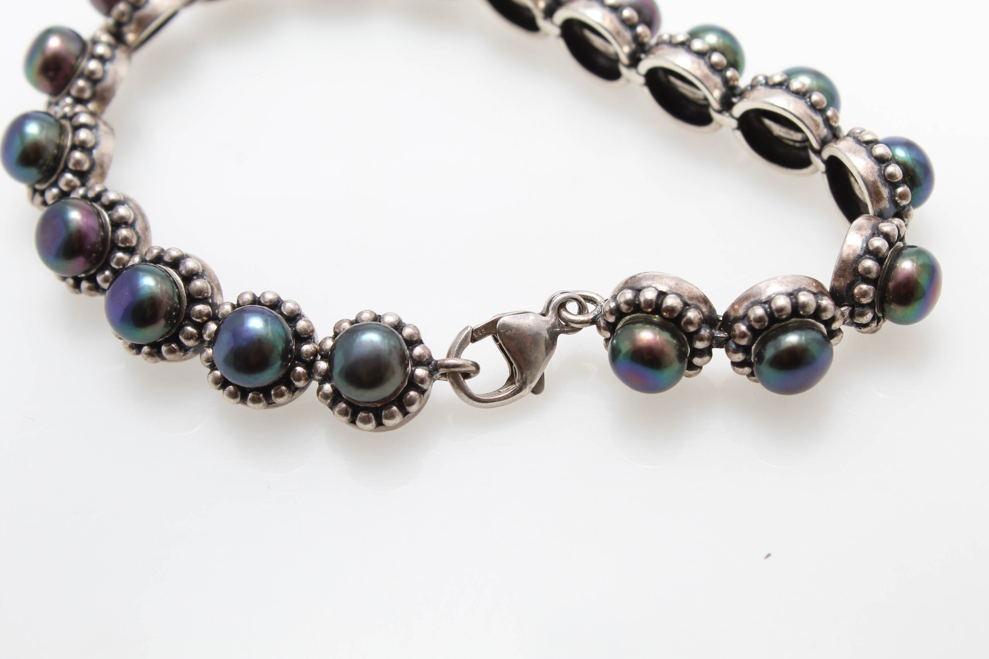 Sterling Silver Cultured Freshwater Pearl Bracelet