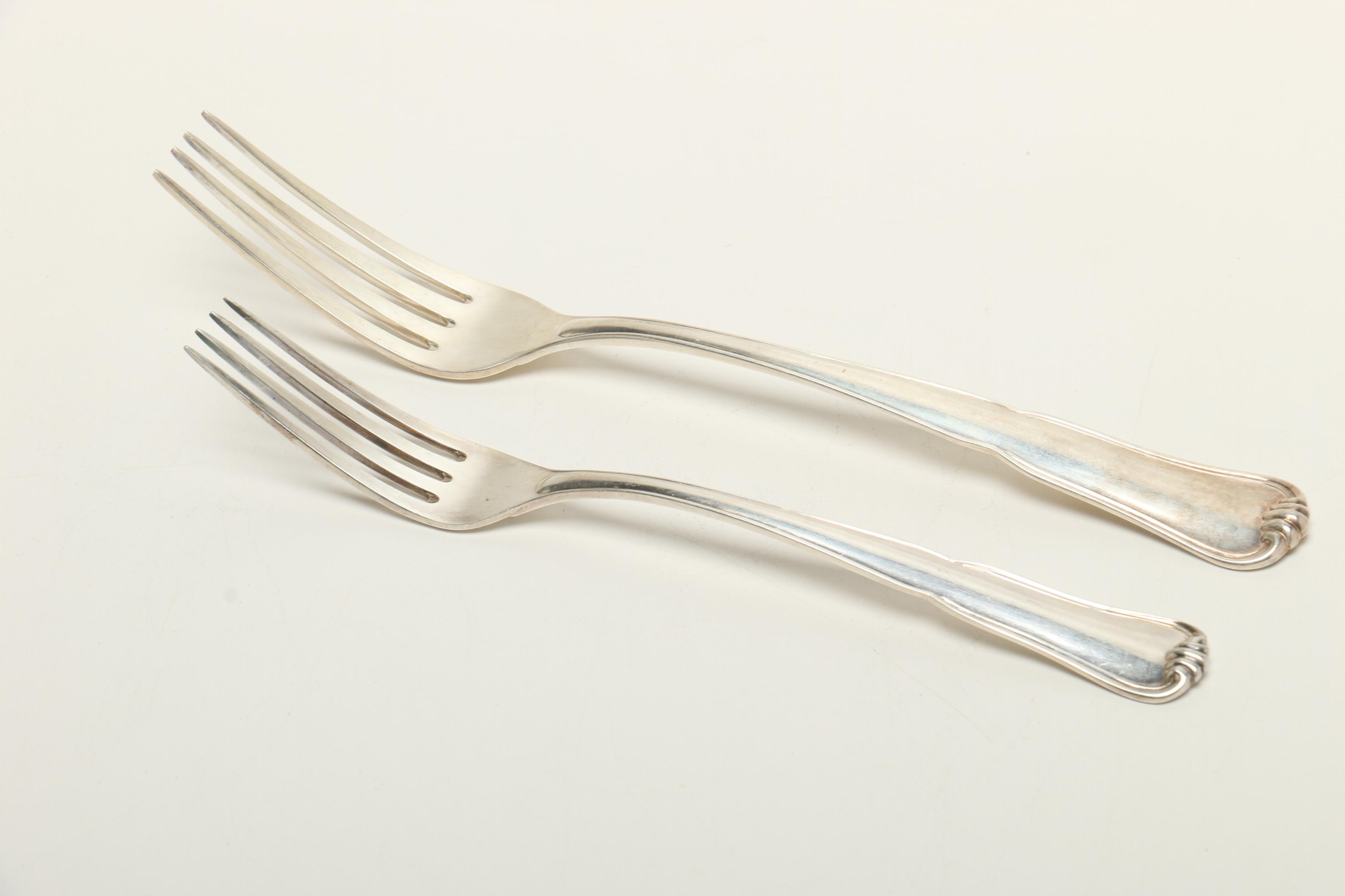 Rostfrei Solingen German 800 Silver Flatware in Case