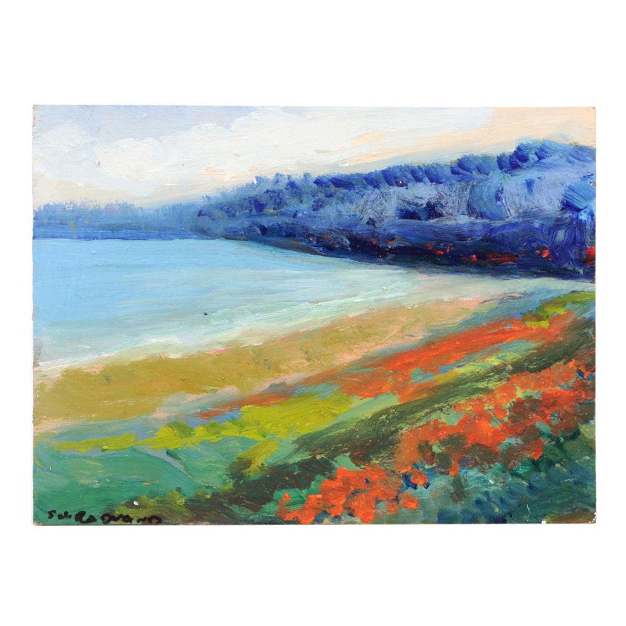 Sulmaz H. Radvand 2018 Oil Landscape Painting