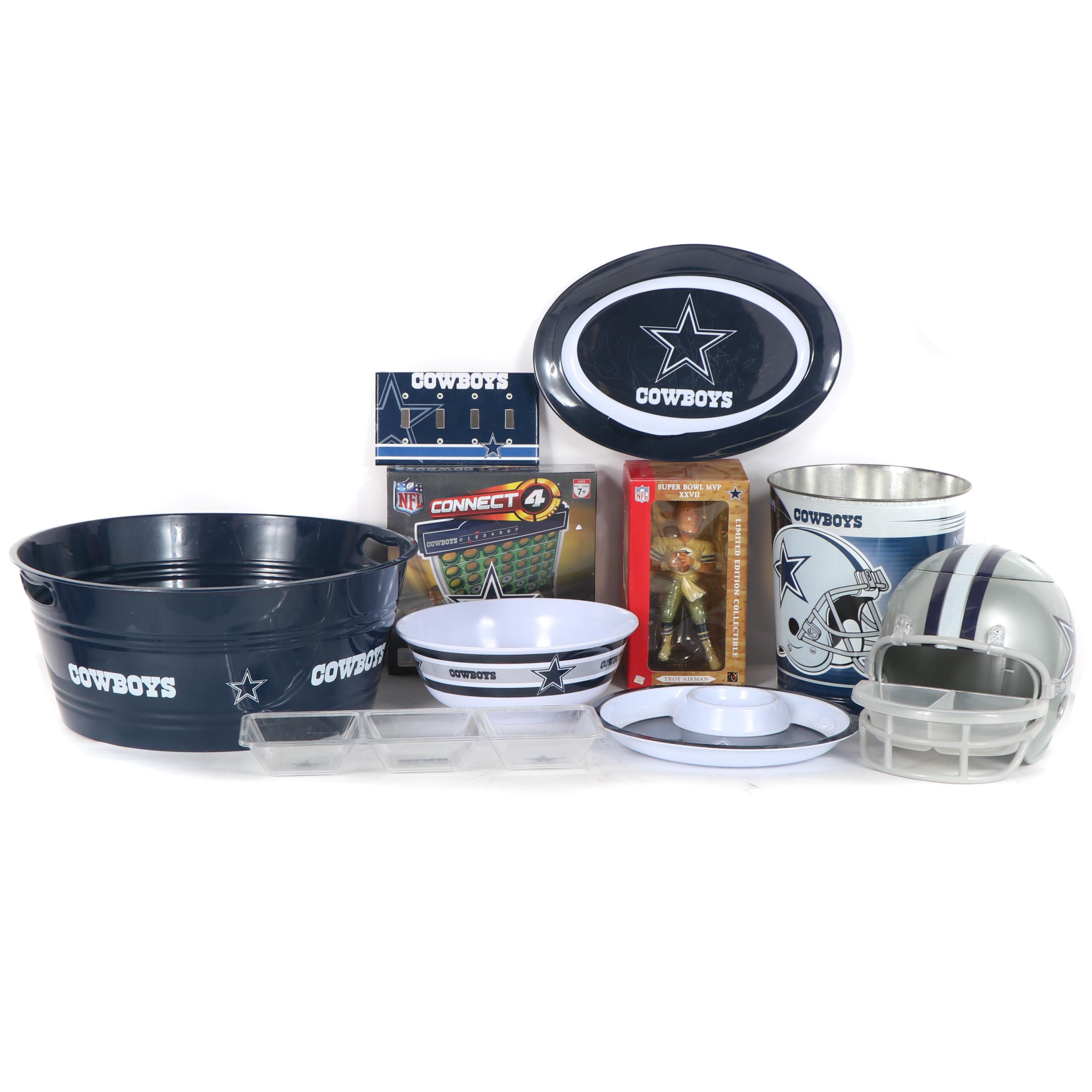 Dallas Cowboys Serveware & Home Decor, Featuring Connect 4 & Bobblehead