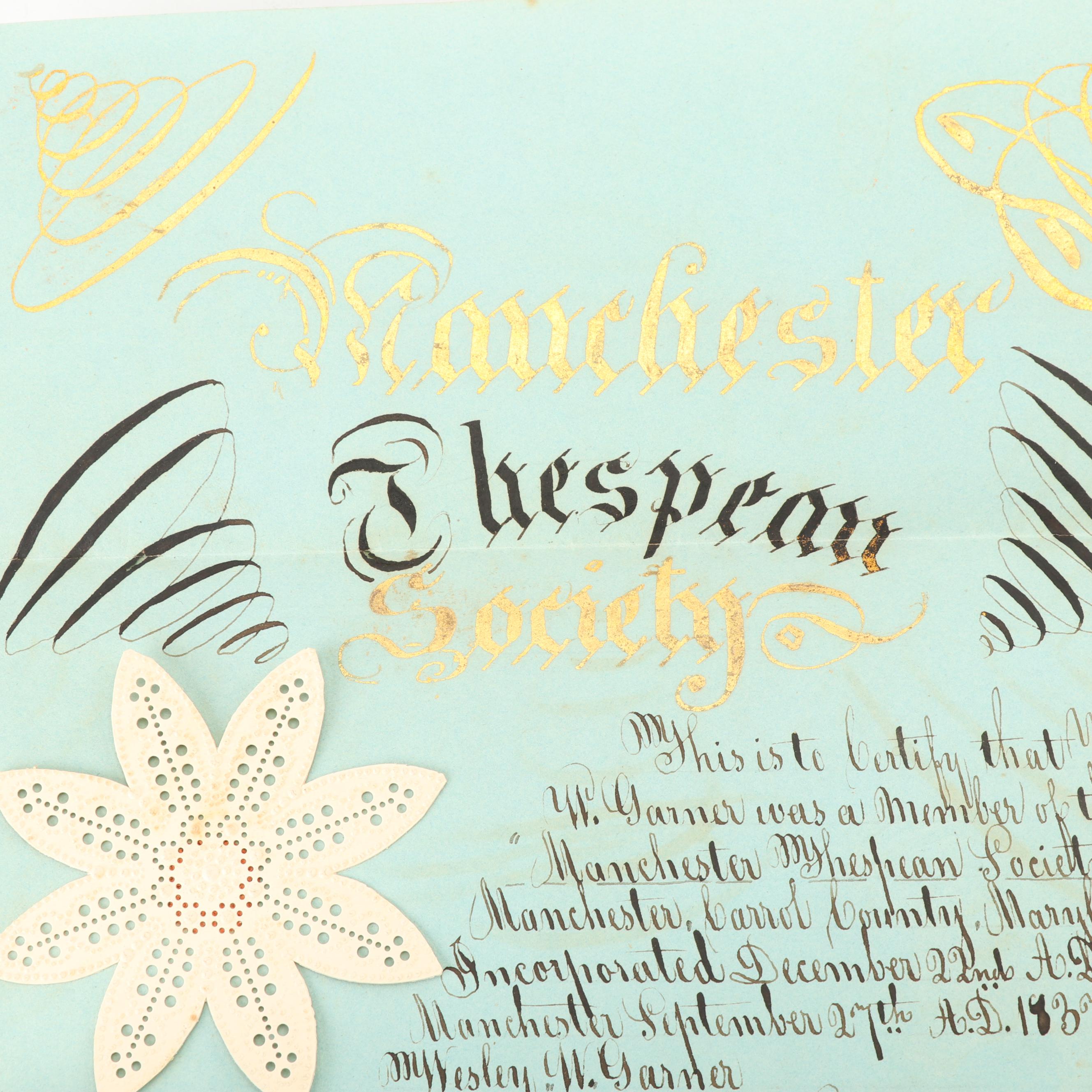 Archive of the Wesley Garner Family of Iowa, Assorted Historical Ephemera