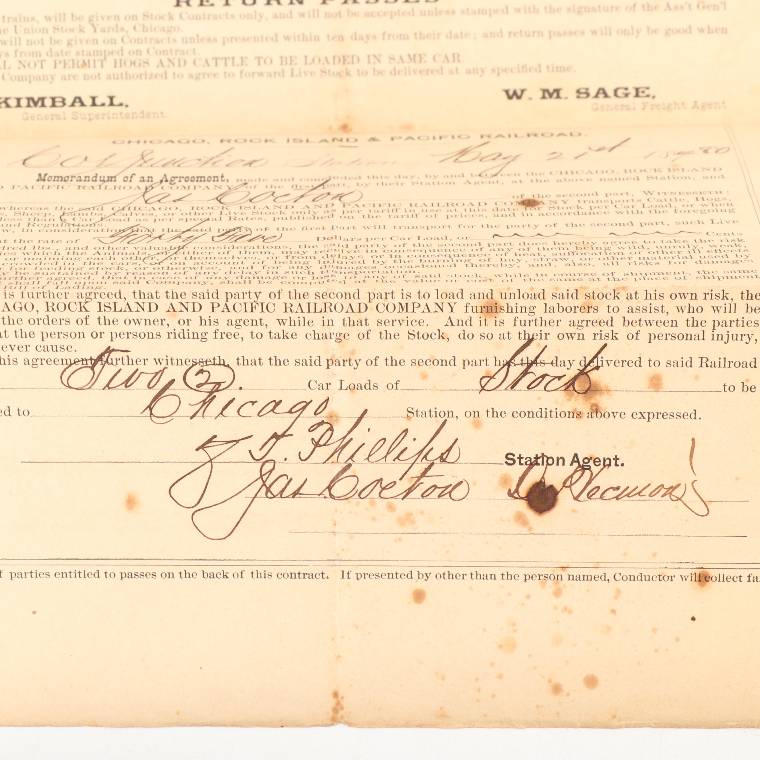 Archive of the Wesley Garner Family of Iowa, Assorted Historical Ephemera