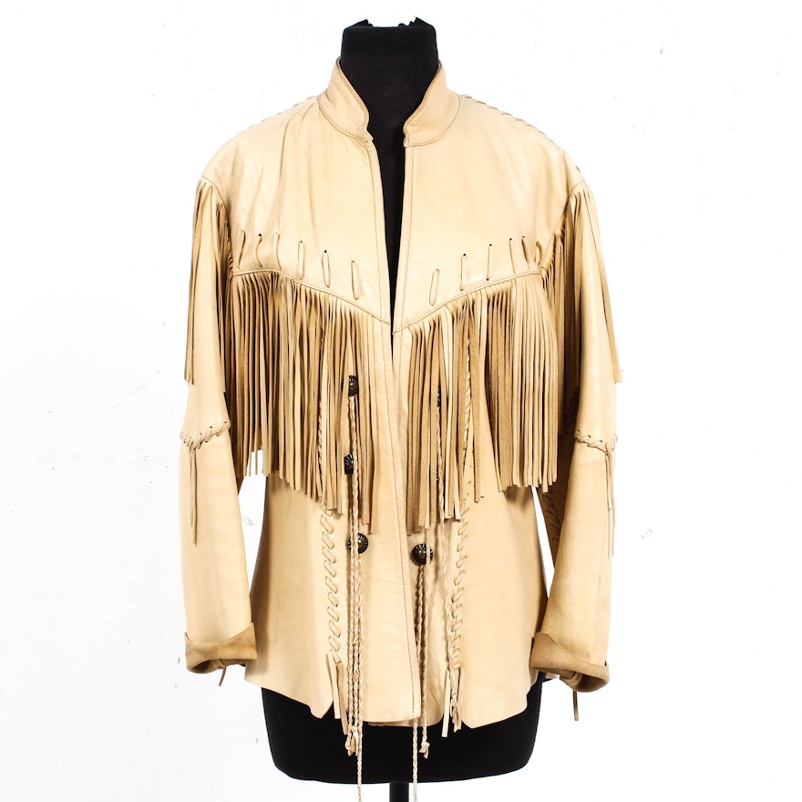 Sedona Leather Fringe Jacket