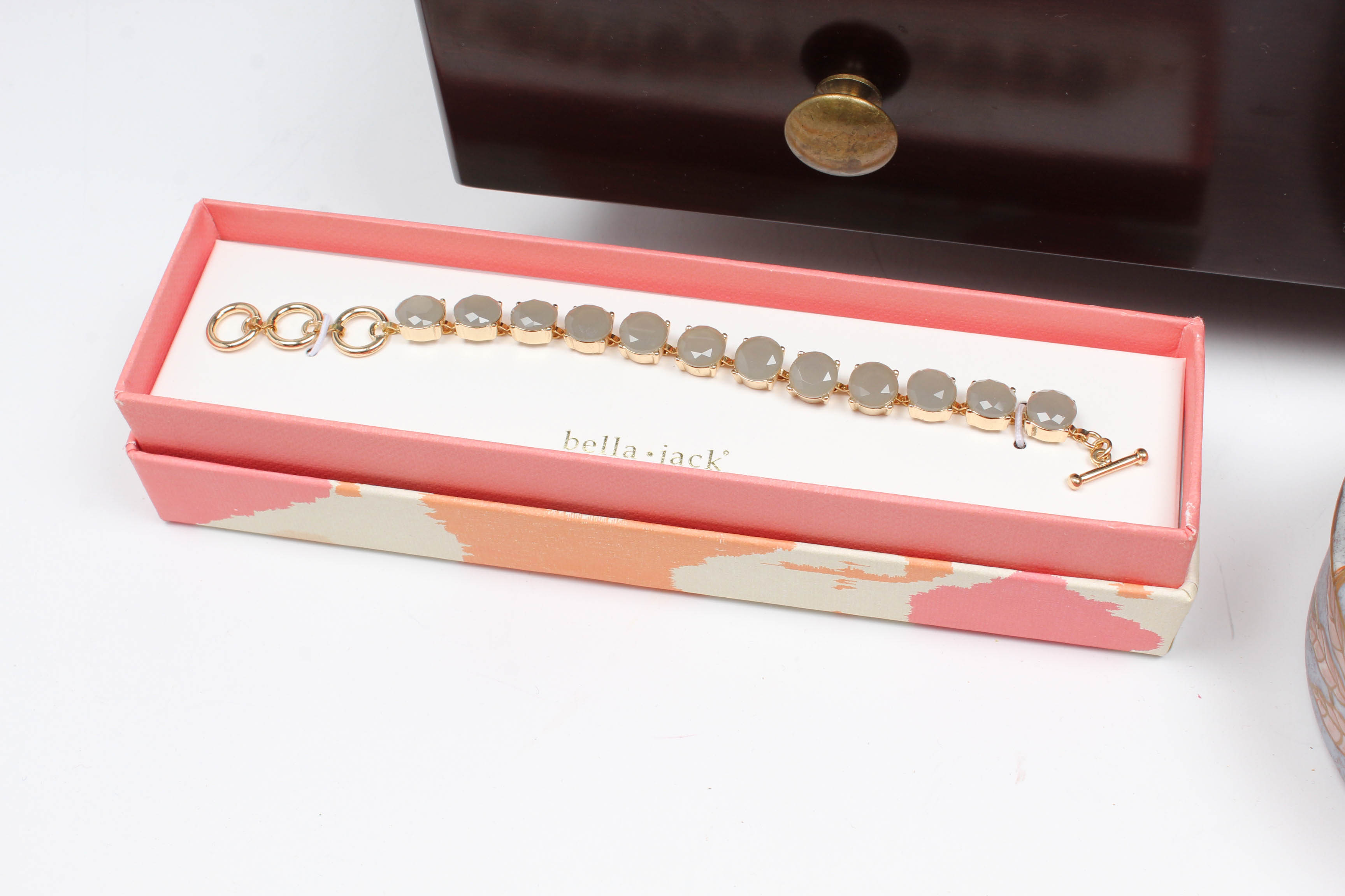 The Bombay Company Jewelry Box with Costume Jewelry